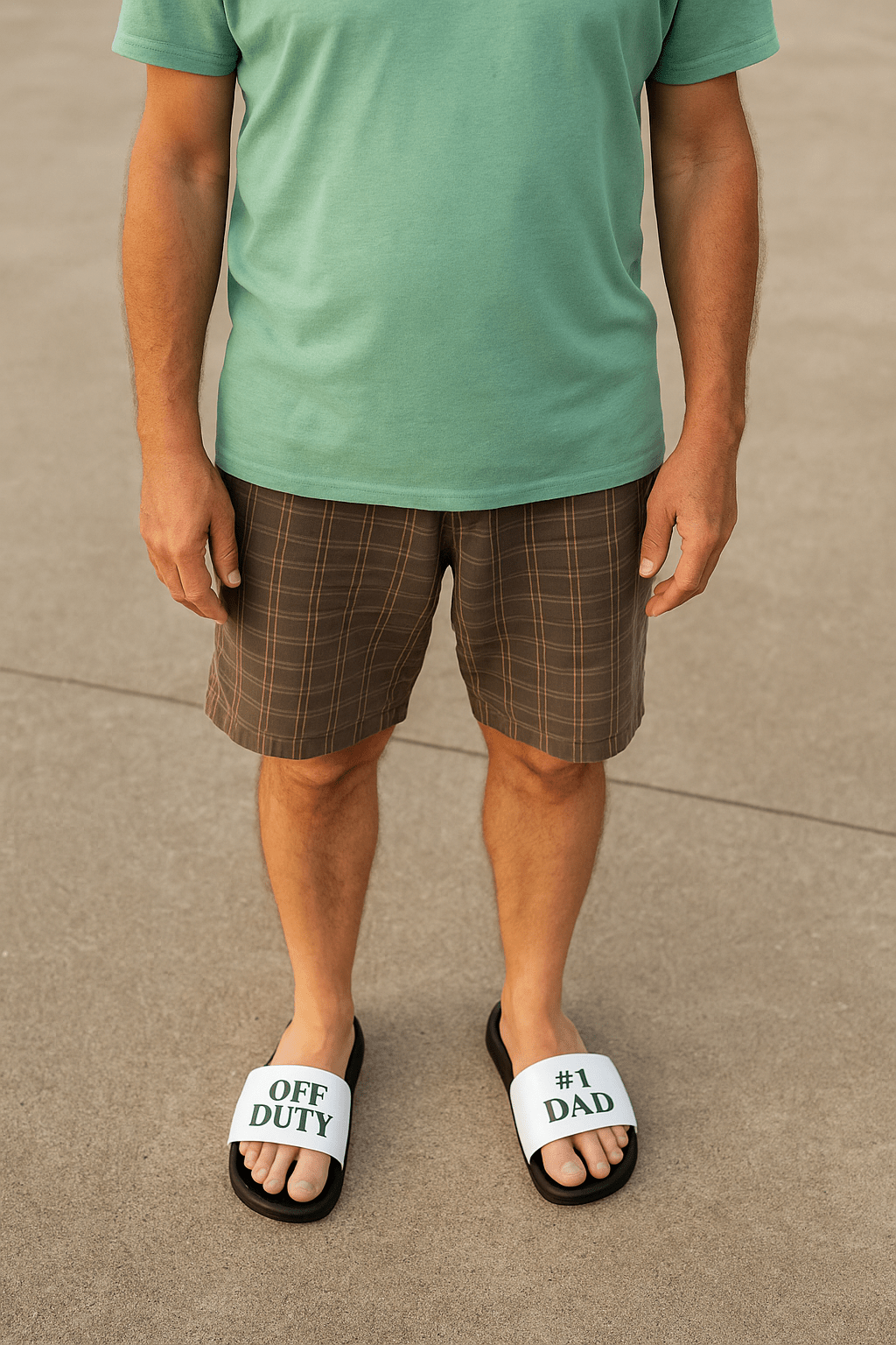 #1 DAD Off Duty Men's Slide Sandals - Comfortable Casual Footwear for Dads - The Buy Boom