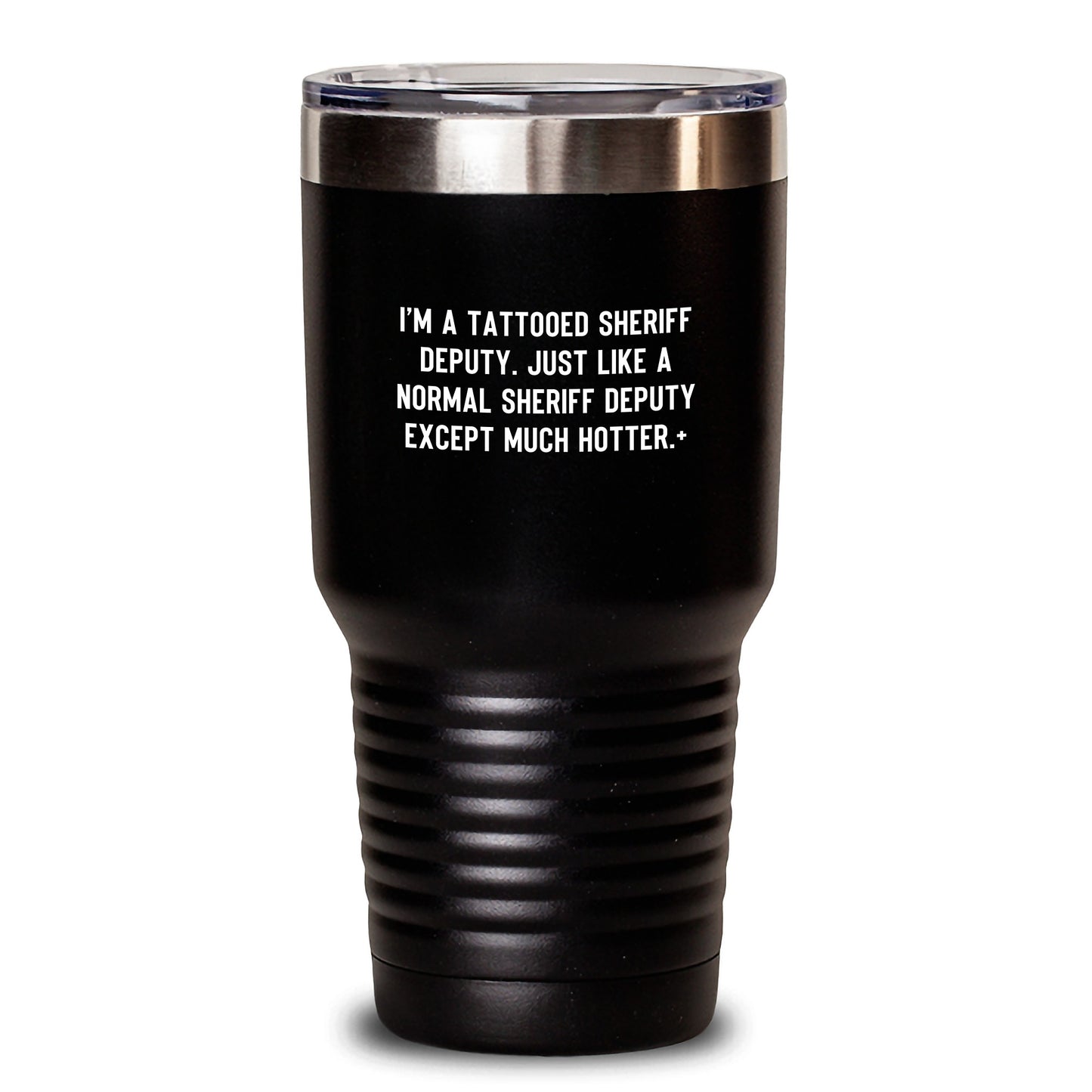Funny Sheriff Deputy Gifts from Men, Humorous Tumbler for Sheriff Deputy Lovers, 'I'm A Tattooed Sheriff Deputy' Christmas Unique Gifts - Main