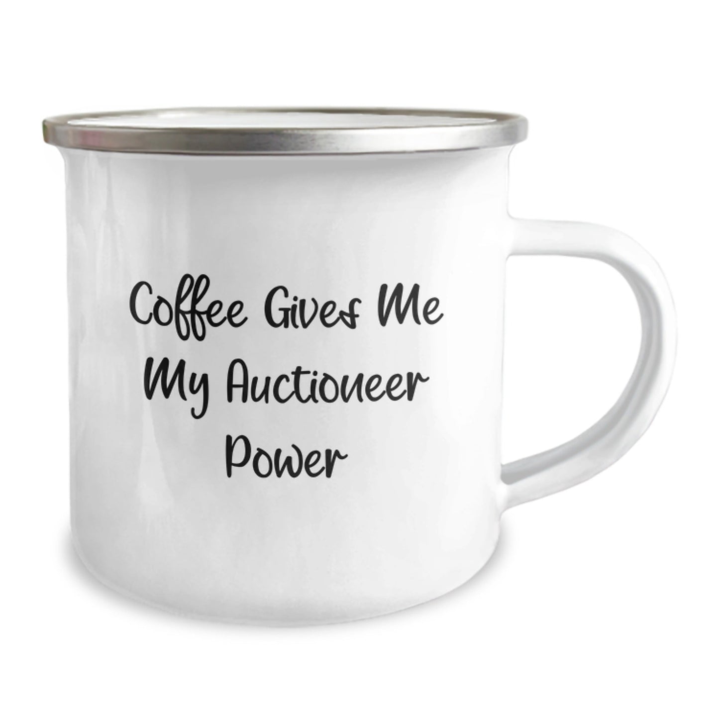 Auctioneer Gifts, Funny Coffee Mug for Birthday - 'Coffee Gives Me My Auctioneer Power', Gifts from Friends, Gifts for Auctioneer - The Buy Boom