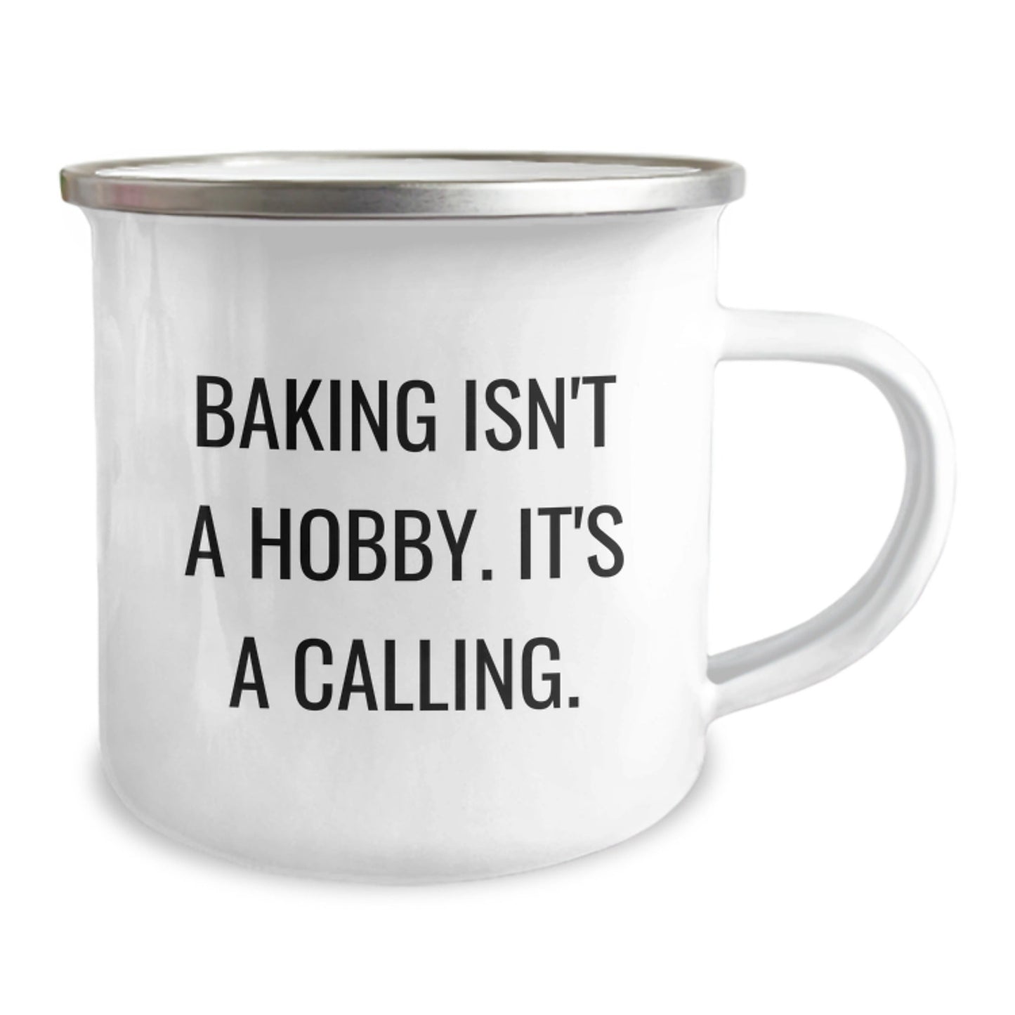 Baking Gifts for Women, Funny Quote 'Baking Isn't A Hobby. It's A Calling.', Christmas Unique Gifts from Friends to Family Camping Mug - The Buy Boom