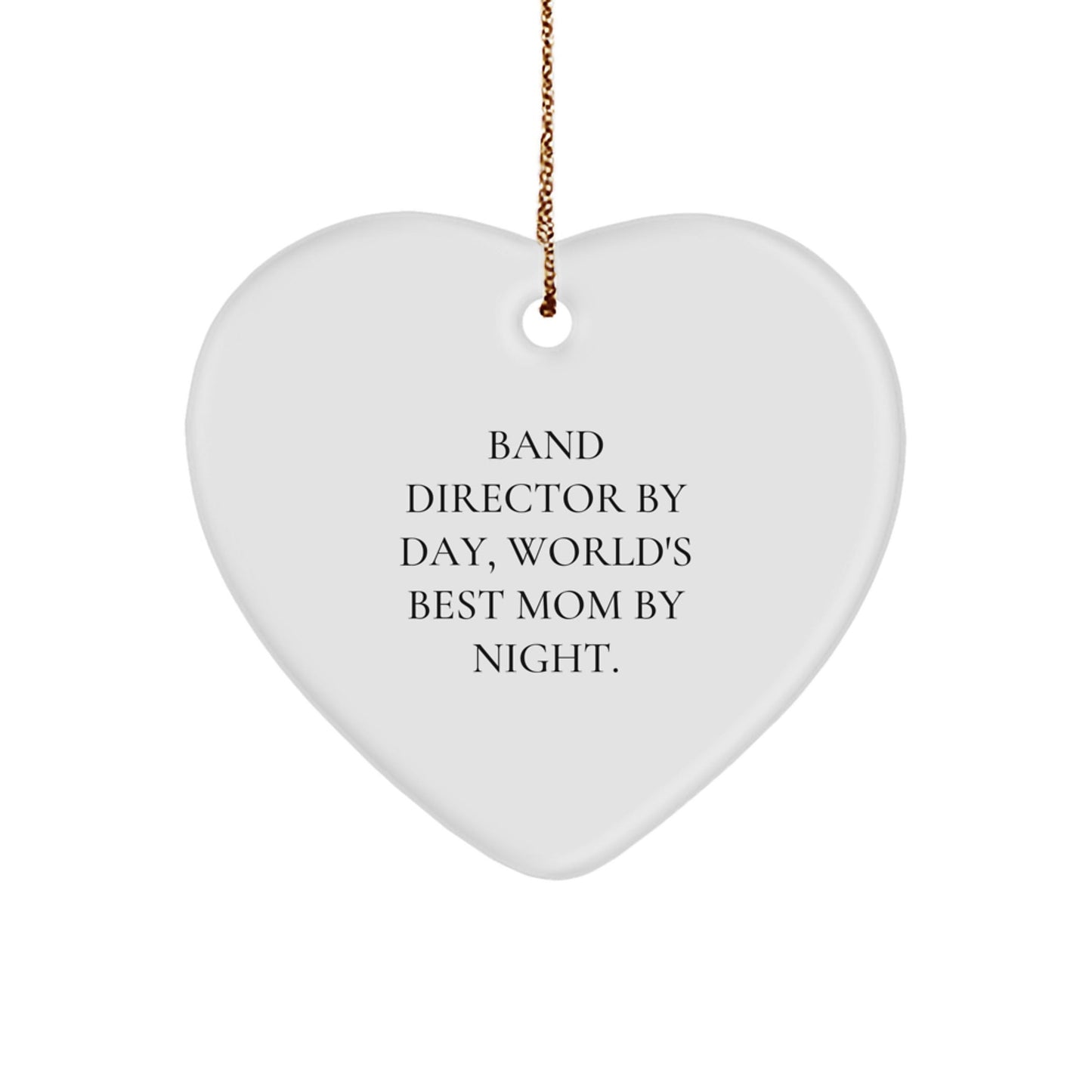 Band Director Gifts from Friends - Heart Ornament with Funny Quote, Christmas Unique Gifts, Gifts for Band Director - The Buy Boom