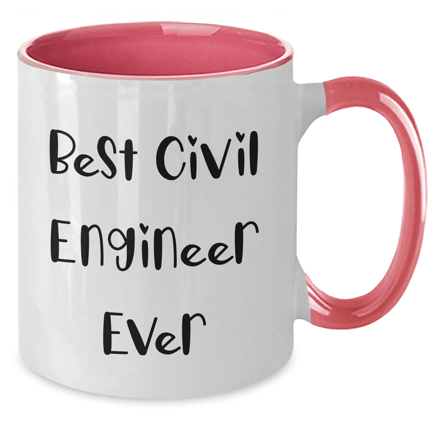Civil Engineer Gifts from Friends - Best Civil Engineer Ever Quote, Funny Two Tone Coffee Mug for Graduation - The Buy Boom