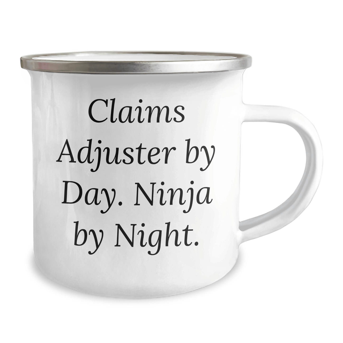 Claims Adjuster Gifts - Funny Mugs for Dad - Camping Mug by Day, Ninja By Night., Father's Day Unique Gifts from Friends to Claims Adjuster - The Buy Boom