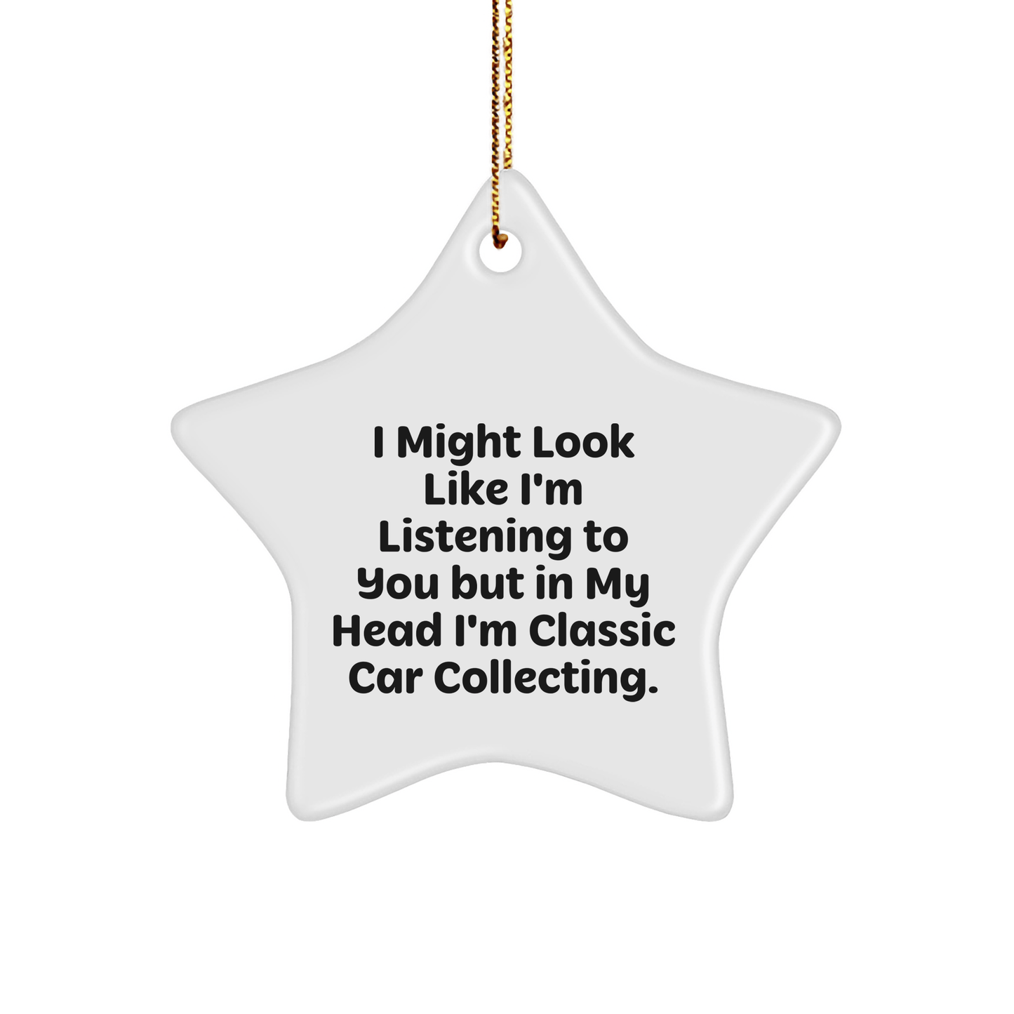 Classic Car Collecting Gifts, Funny Star Ornament, Gifts from Family for Classic Car Enthusiasts, Unique Christmas Unique Gifts - The Buy Boom