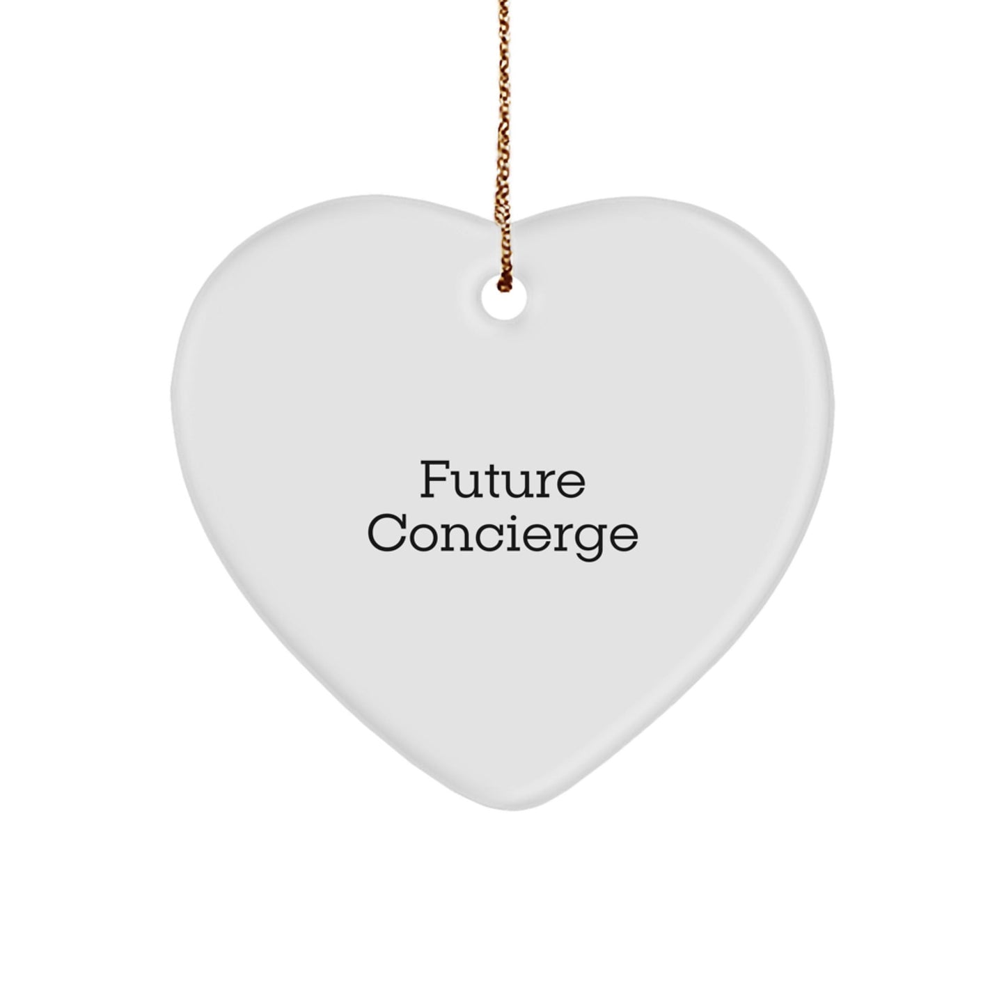 Concierge Gifts from Men - Funny Heart Ornament Quote for Future Concierge, Christmas Unique Gifts - The Buy Boom