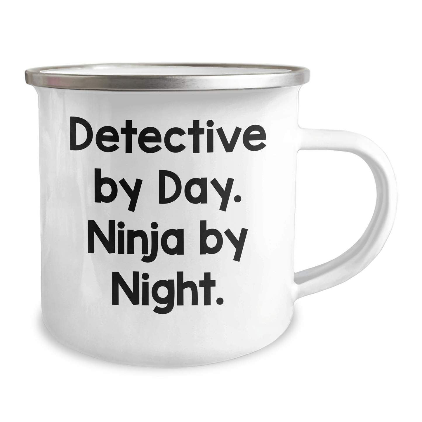 Detective Gifts for Men, Funny Camping Mug, 'Detective By Day. Ninja By Night.' Quote, Father's Day Unique Gifts from Men - The Buy Boom