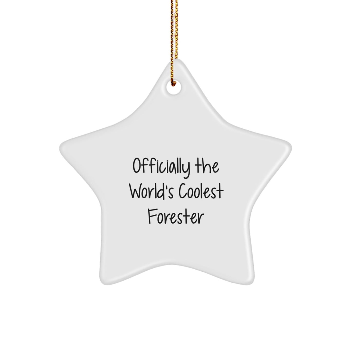 Forester Gifts for Him Funny Star Ornament Officially The Worlds Coolest Forester Gifts from Friends Family - The Buy Boom