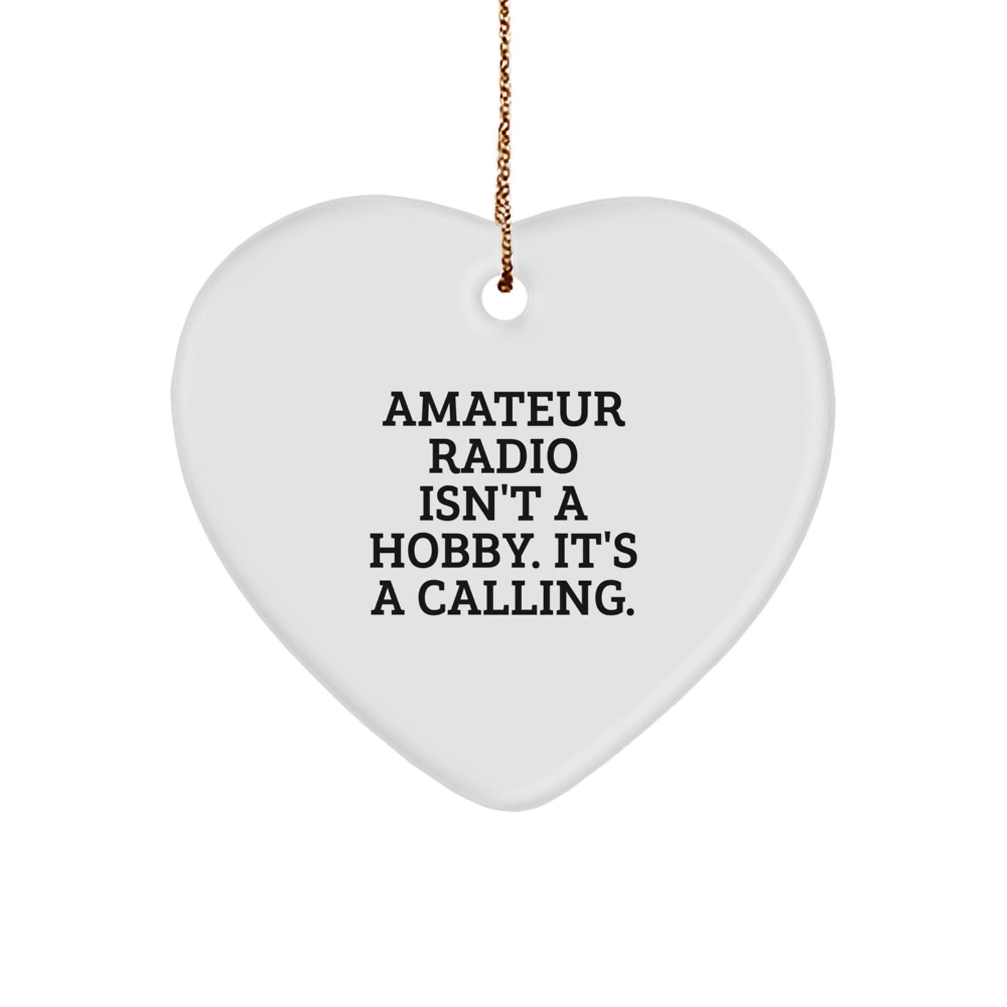 Funny Amateur Radio Heart Ornaments Gifts from Family for Christmas - The Buy Boom