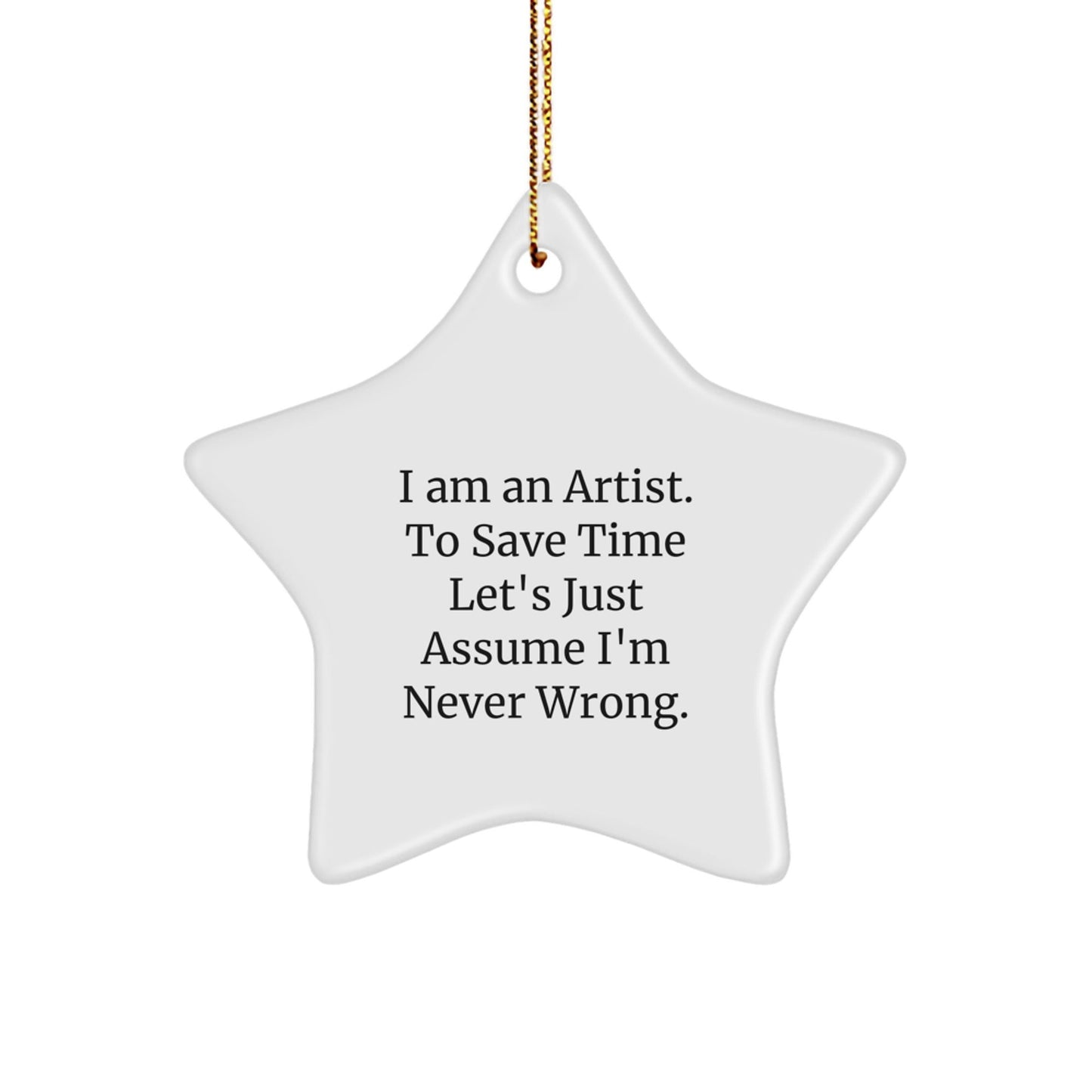 Funny Artist Star Ornament Gifts from Men to Friends for Christmas Unique - The Buy Boom