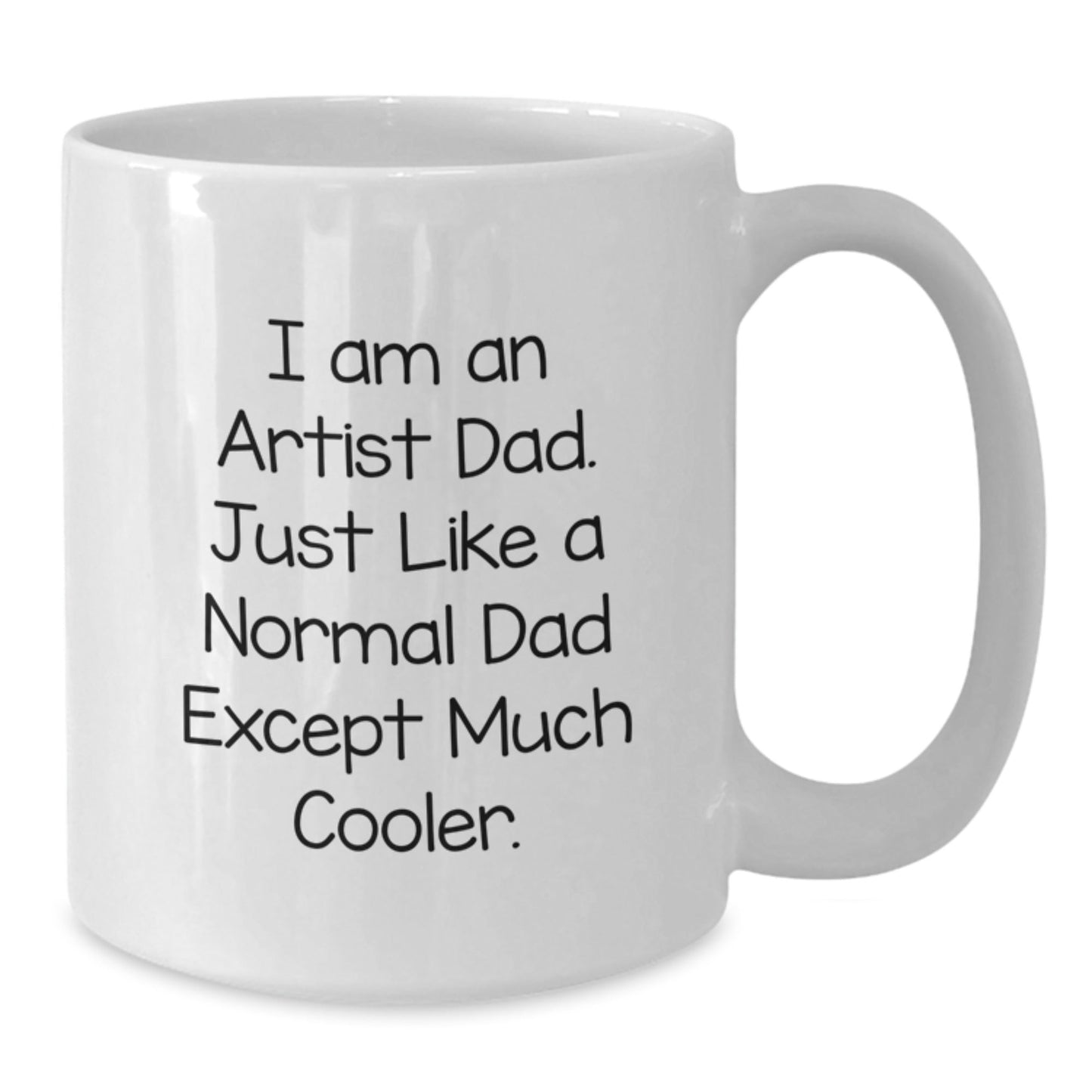 Funny Artist White Coffee Mug Gifts from Dad to Artist Friends and Family for Christmas - The Buy Boom