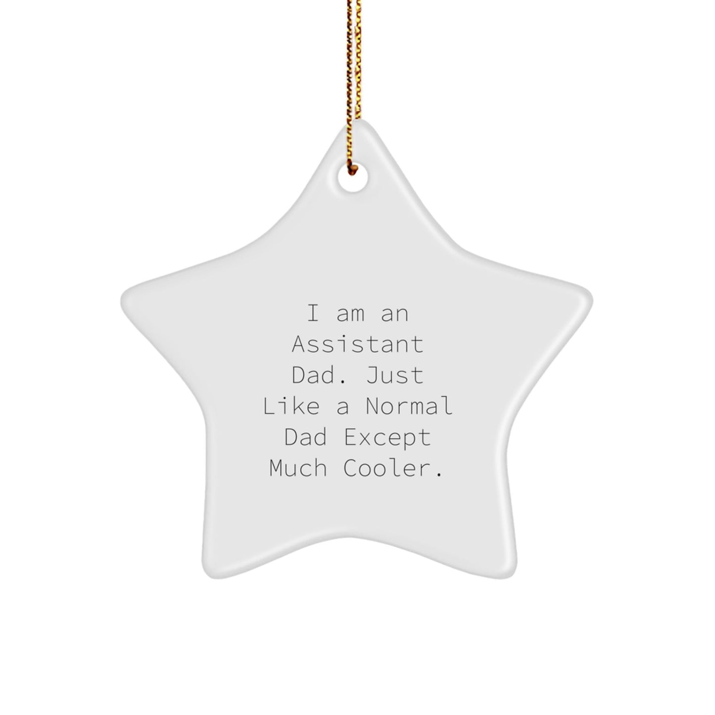 Funny Assistant Dad Star Ornament, Gifts from Men to Assistant, Assistant Gifts for Christmas - The Buy Boom
