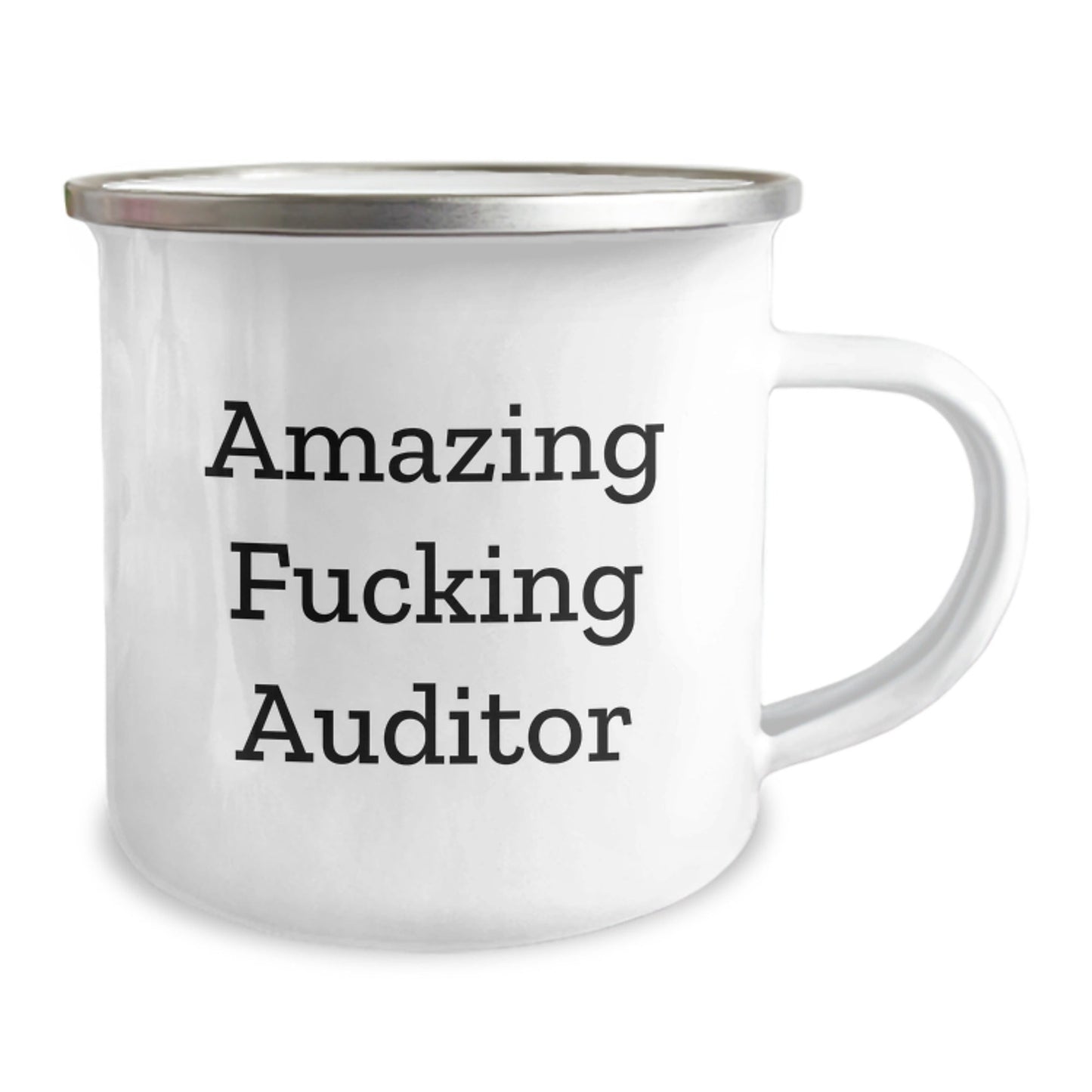 Funny Auditor Gifts, Amazing F - king Auditor Quote Camping Mug, Birthday Unique Gifts from Friends for Auditor - The Buy Boom