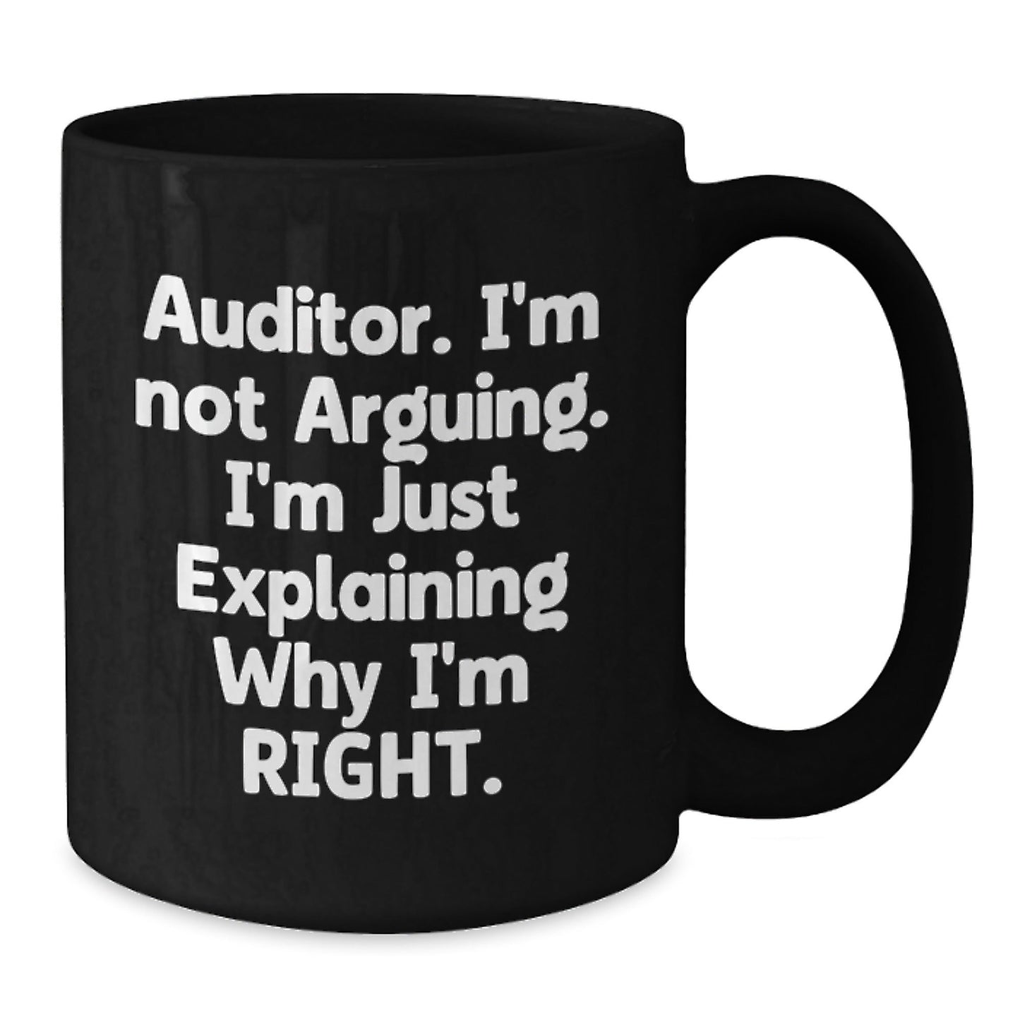 Funny Auditor Gifts from Friends for Auditor, Black Coffee Mug, Christmas Unique Gifts - The Buy Boom