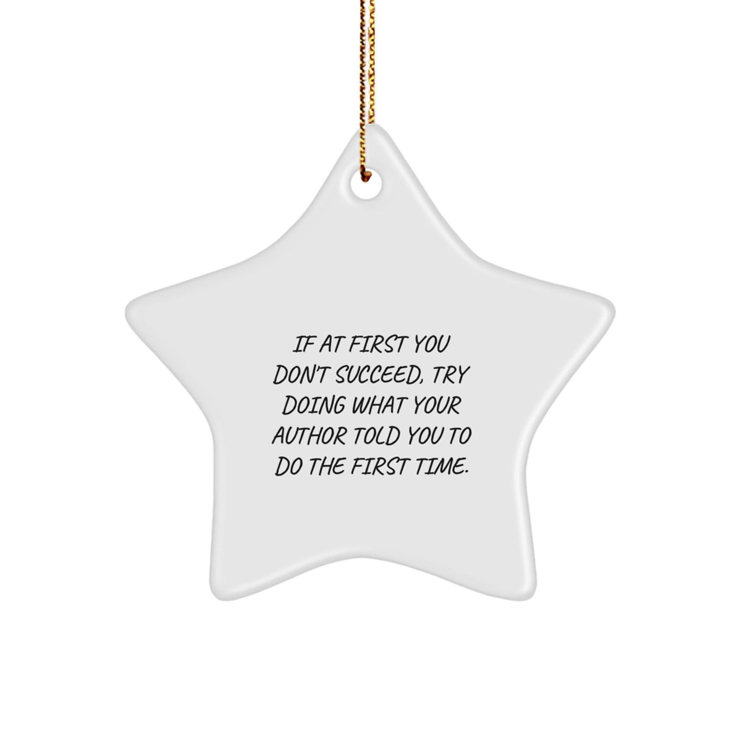 Funny Author Gifts from Men, Inspirational Star Ornament for Author, Christmas Unique Gifts - The Buy Boom