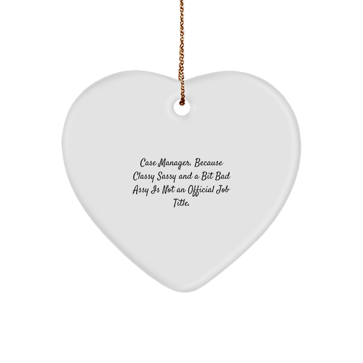 Funny Case Manager Gifts, Heart Ornament for Coworkers, Christmas Unique Gifts from Men, Case Manager Appreciation - The Buy Boom