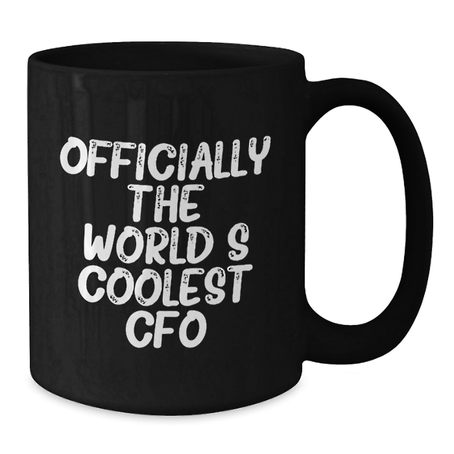 Funny CFO Gifts from Friends for Men - Officially The World's Coolest Cfo Black Coffee Mug, Perfect for Christmas Unique Gifts - The Buy Boom