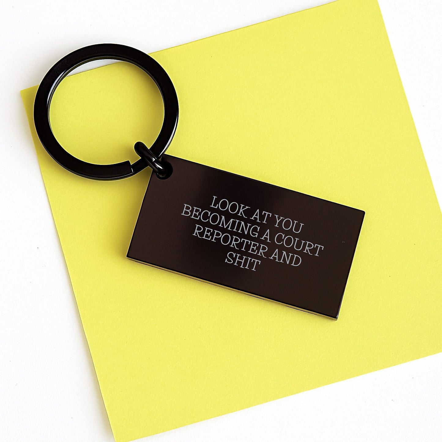 Funny Court Reporter Keychain Gifts for Friends, Unique Christmas Unique Gifts from Family to Court Reporter, Inspirational Keychain - The Buy Boom
