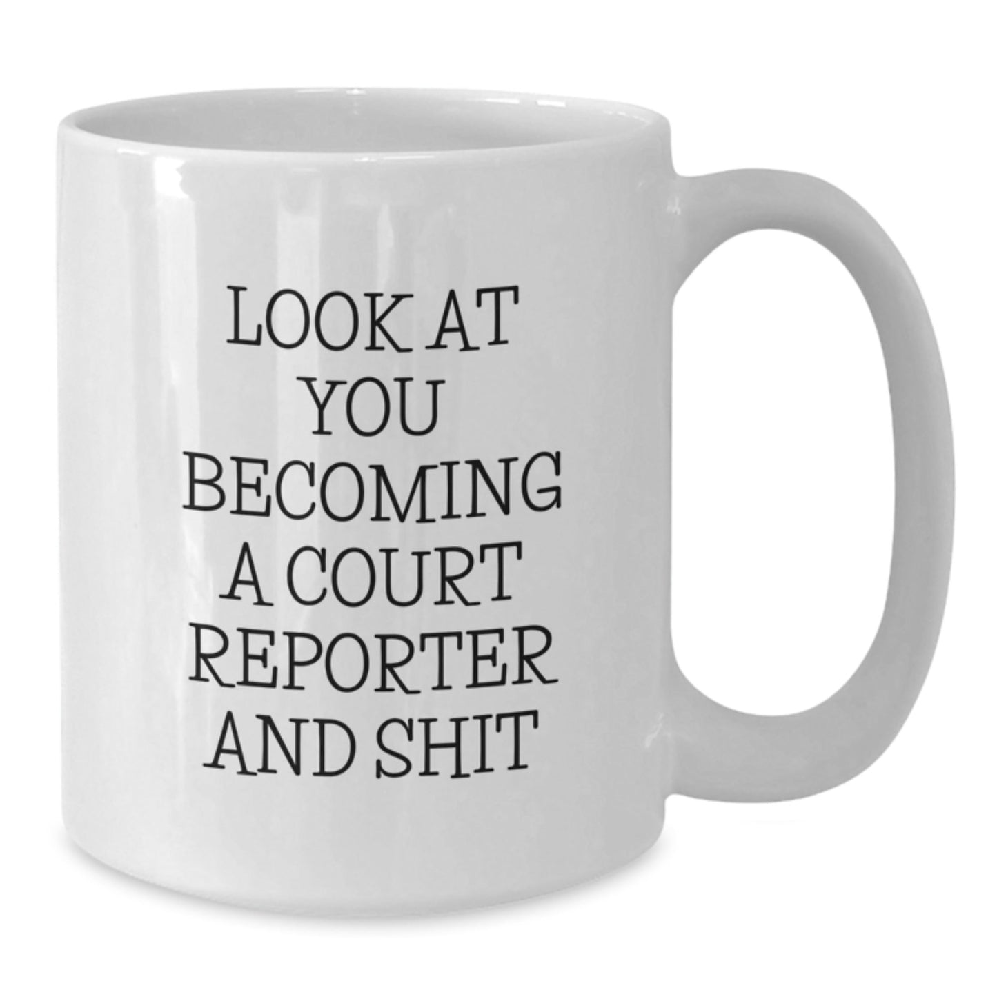 Funny Court Reporter White Coffee Mug Gifts from Friends to Court Reporter on Christmas - The Buy Boom