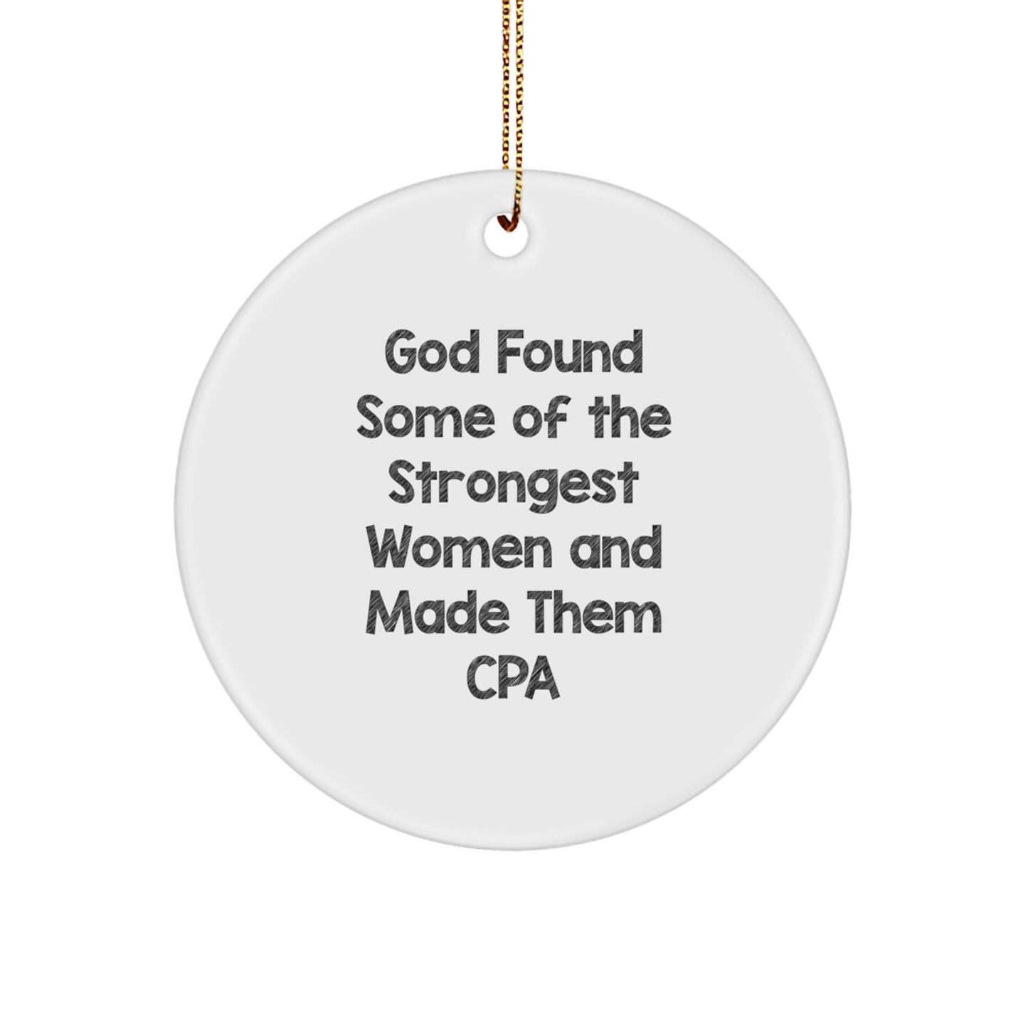 Funny CPA Gifts from Men, Women, Friends, Coworkers - Christmas Unique Circle Ornaments for CPA Women, Men, Friends, Coworkers, Family - The Buy Boom