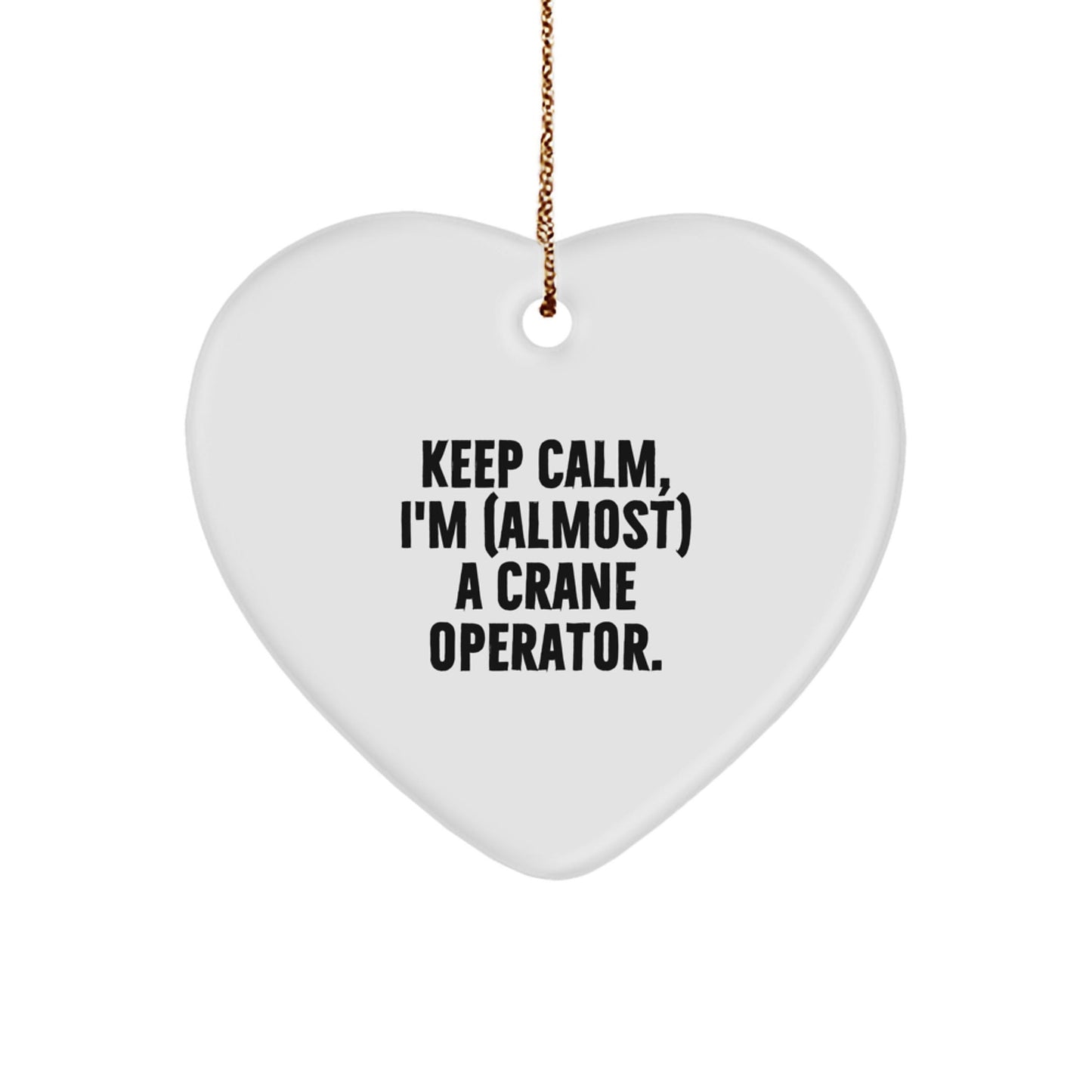 Funny Crane Operator Gifts from Friends for Men, Unique Heart Ornament Christmas Memorable Presents - The Buy Boom
