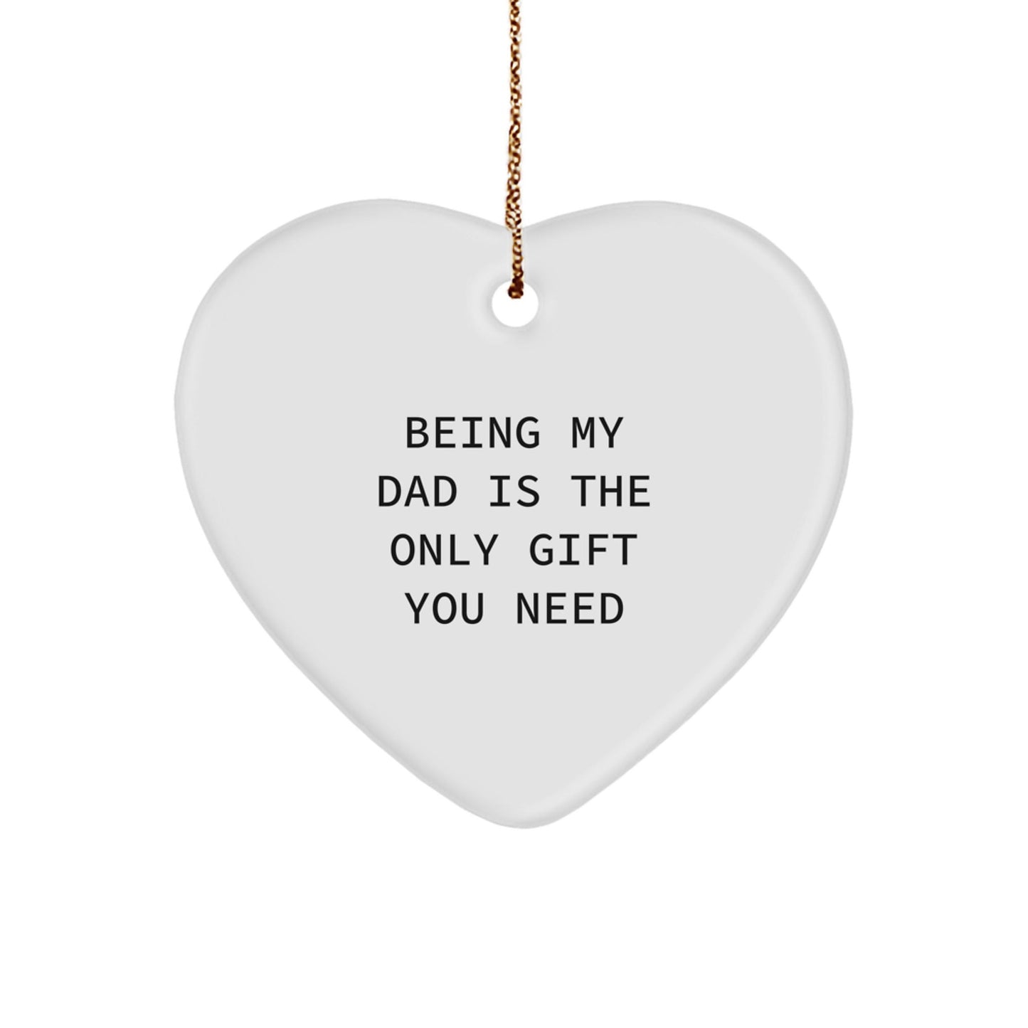 Funny Dad Heart Ornament Gifts from Men to Dad on Christmas Unique Gifts - The Buy Boom