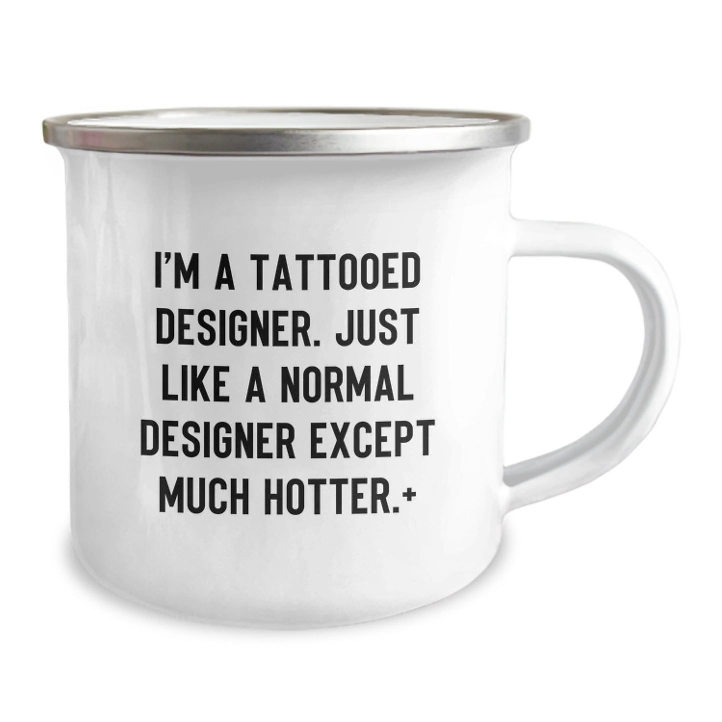 Funny Designer Gifts for Men - Christmas Unique Gifts from Friends - Tattooed Designer Camping Mug - The Buy Boom