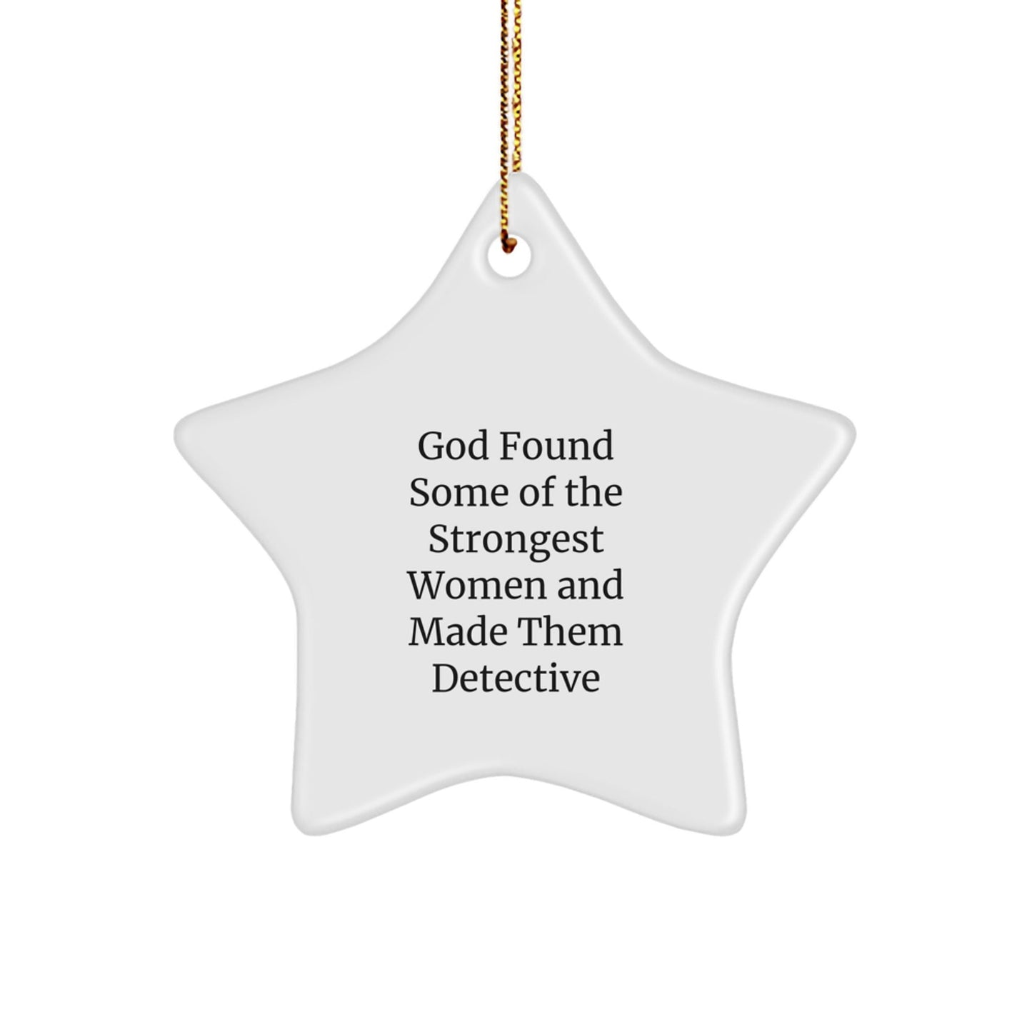 Funny Detective Gifts from Men - Star Ornament for Christmas Unique Gifts - The Buy Boom