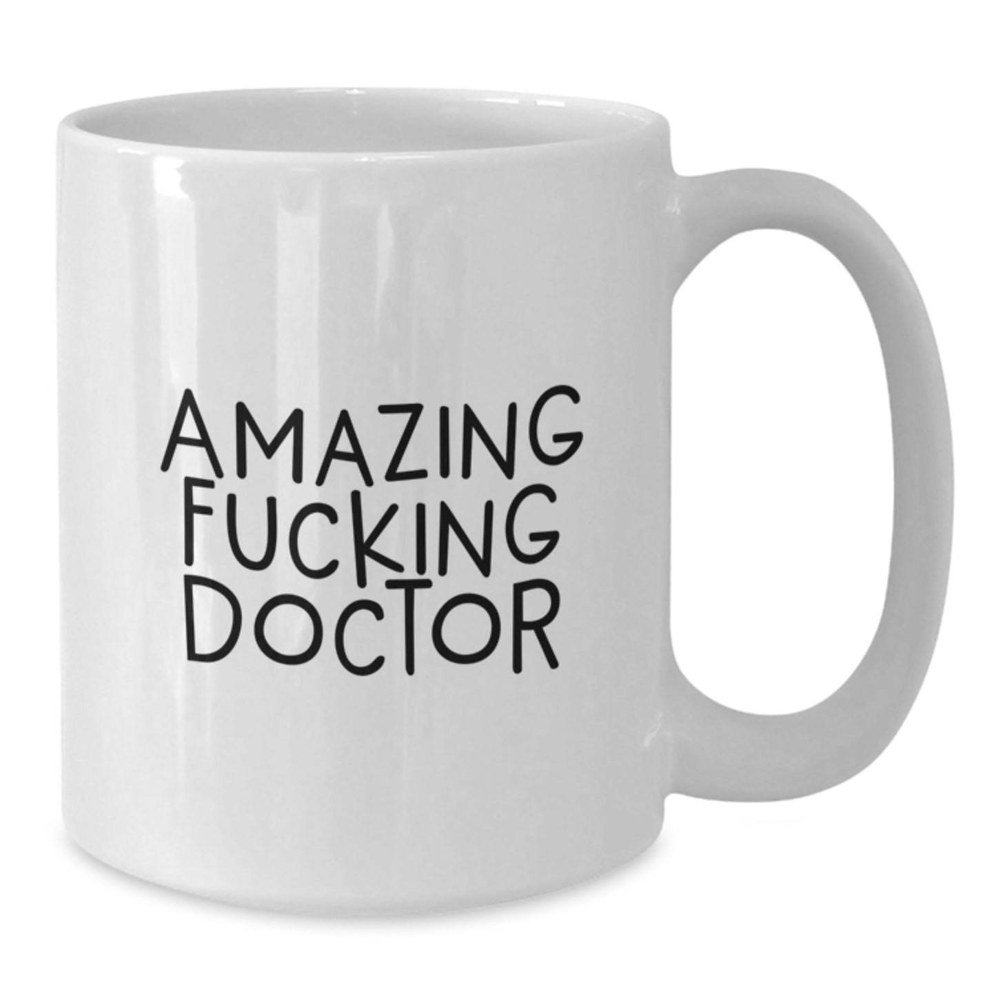 Funny Doctor Gifts for Birthday - 'Amazing F - king Doctor' Quote White Coffee Mug, Gifts from Friends, Gifts for Doctor - The Buy Boom