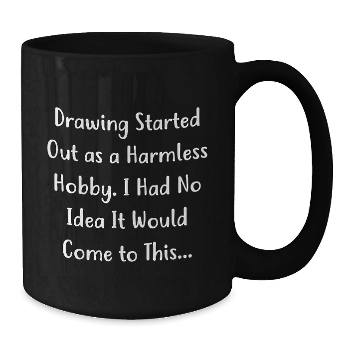 Funny Drawing Gifts for Friends from Men - Merry Christmas Unique Coffee Mugs for Drawing Lovers, Black Coffee Mug, Gifts from Family, Drawing Enthusiasts - The Buy Boom