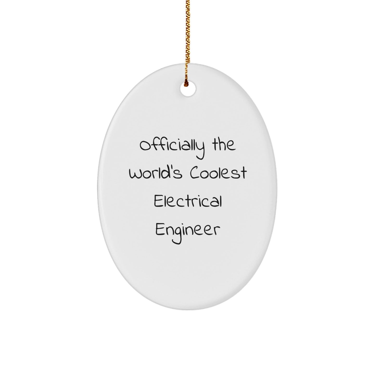 Funny Electrical Engineer Gifts for Men - Oval Ornament - The Buy Boom