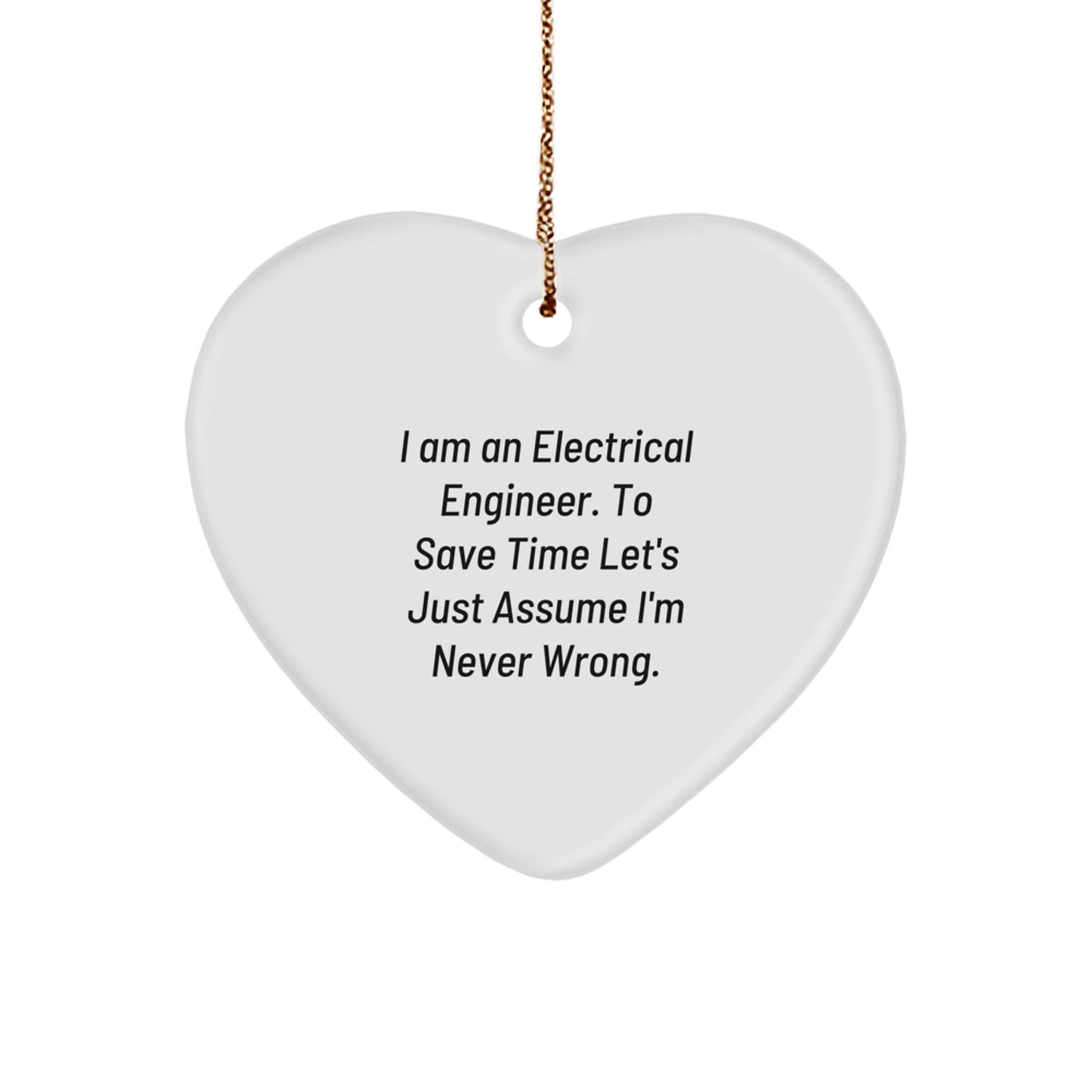 Funny Electrical Engineer Heart Ornaments for Christmas Unique Gifts from Men to Friends - The Buy Boom