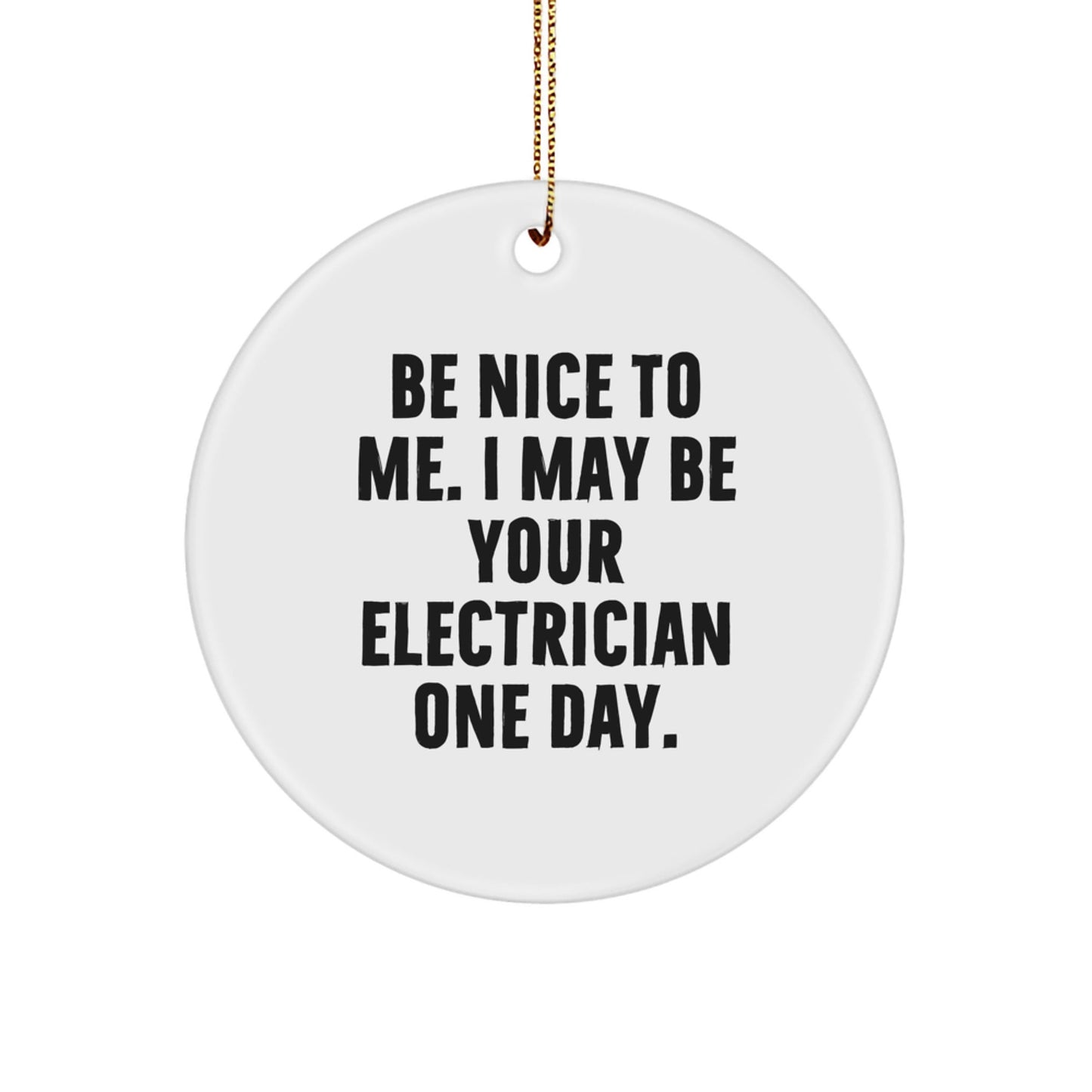 Funny Electrician Gifts from Men, Women, Friends, or Family, Electrician Christmas Unique Ornaments for Electrician Men, Women, or Coworkers - The Buy Boom