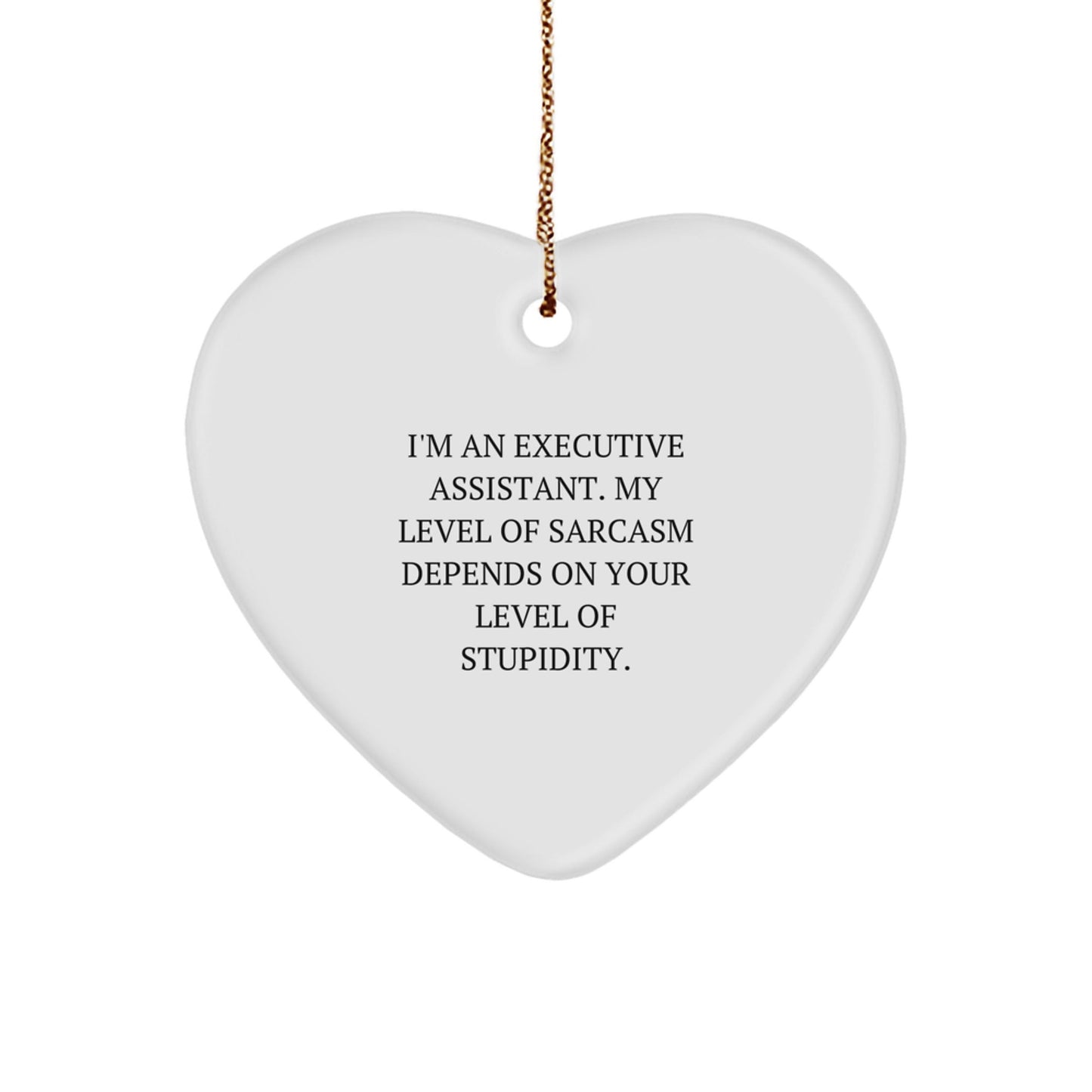 Funny Executive Assistant Heart Ornament Gifts from Friends, Co - workers, and Family for Christmas Unique Gifts - The Buy Boom