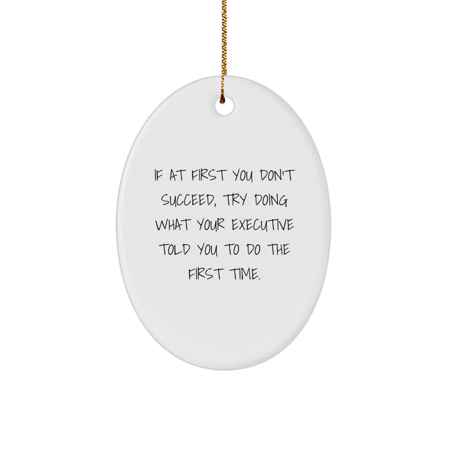 Funny Executive Oval Ornament Gifts from Men to Executive Friends for Christmas Unique Office Decor - The Buy Boom