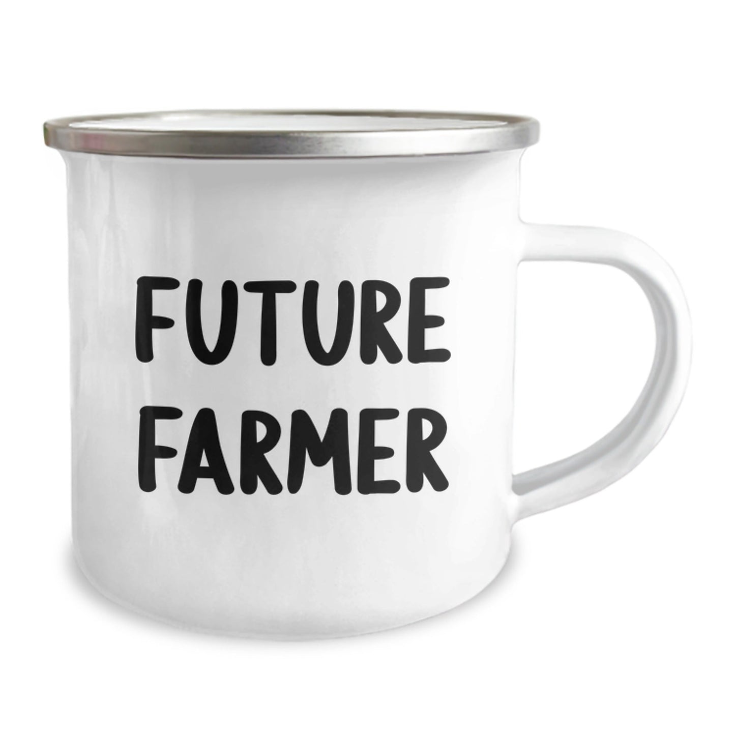 Funny Farmer Gifts for Men, Future Farmer Christmas Unique Presents from Friends for Husband, 'Be a Future Farmer, It's a Cool Job', 12 oz Stainless Steel Camping Mug - The Buy Boom