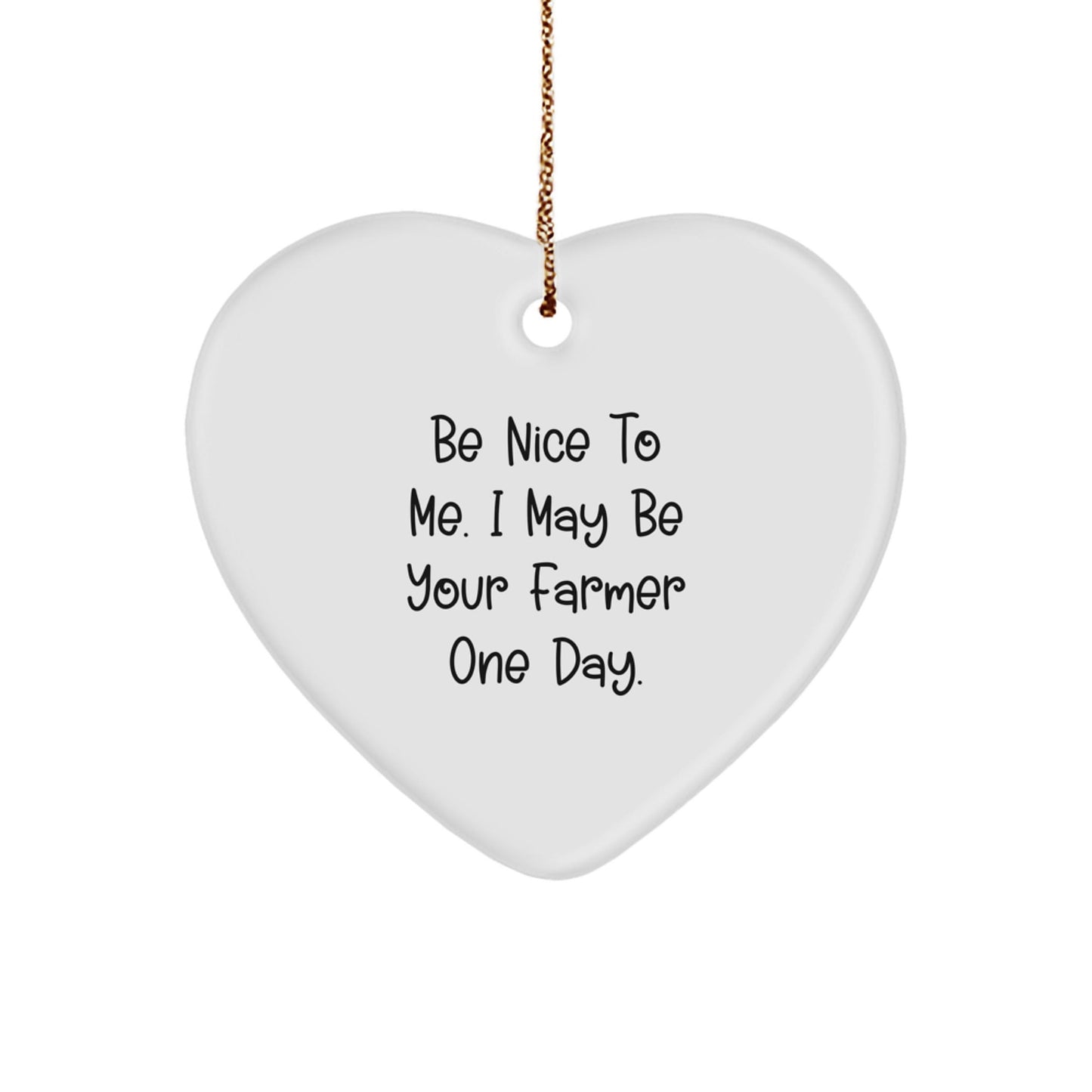 Funny Farmer Heart Ornament Gifts from Men to Farmer Friends for Christmas Unique Gifts - The Buy Boom