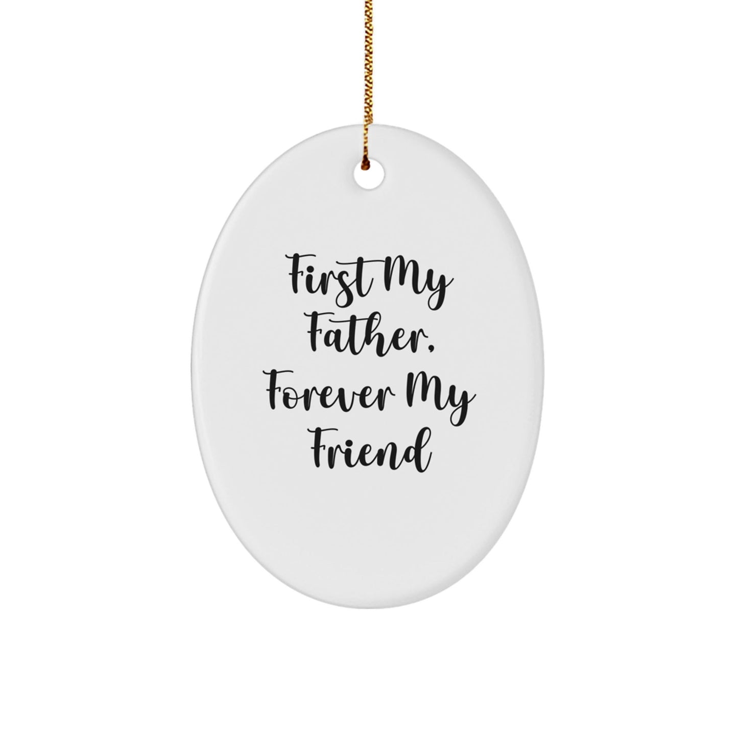 Funny Father Oval Ornament Gifts from Men to Dad for Christmas Unique - The Buy Boom