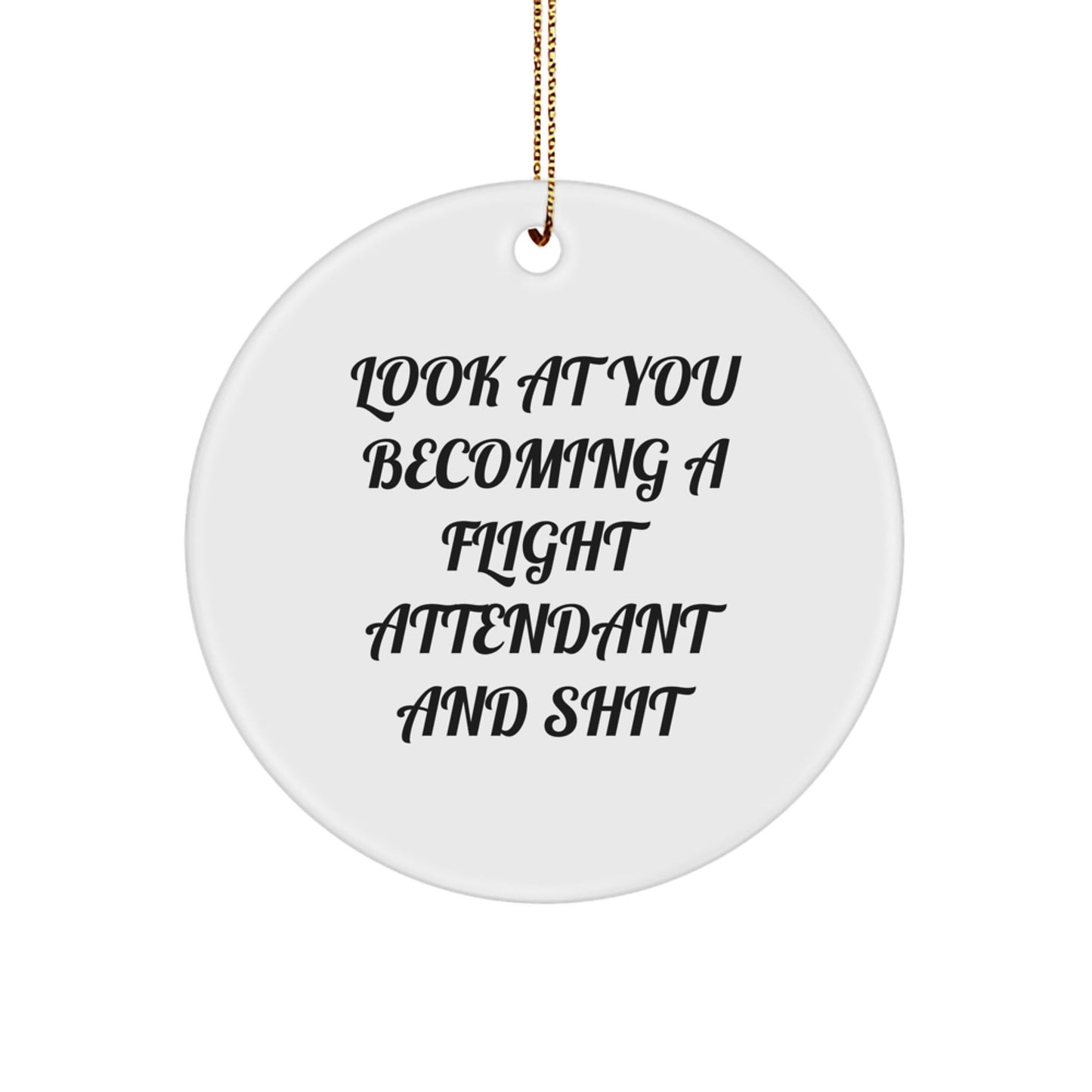 Funny Flight Attendant Ornaments for Christmas Unique Gifts from Friends to Flight Attendant Coworkers - The Buy Boom