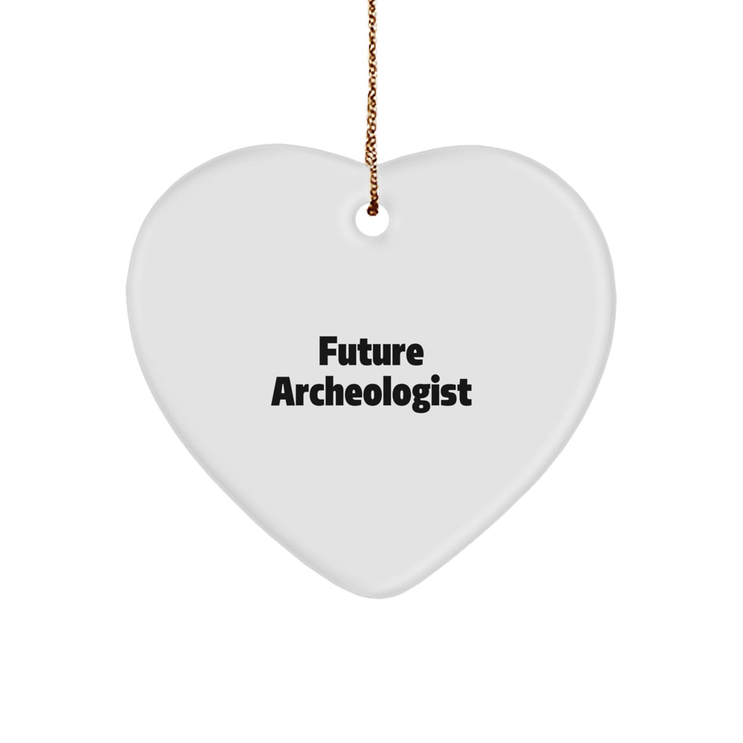 Funny Future Archeologist Christmas Unique Gifts for Archeologist Men, Heart Ornament with Inspirational Quote Gifts from Friends - The Buy Boom