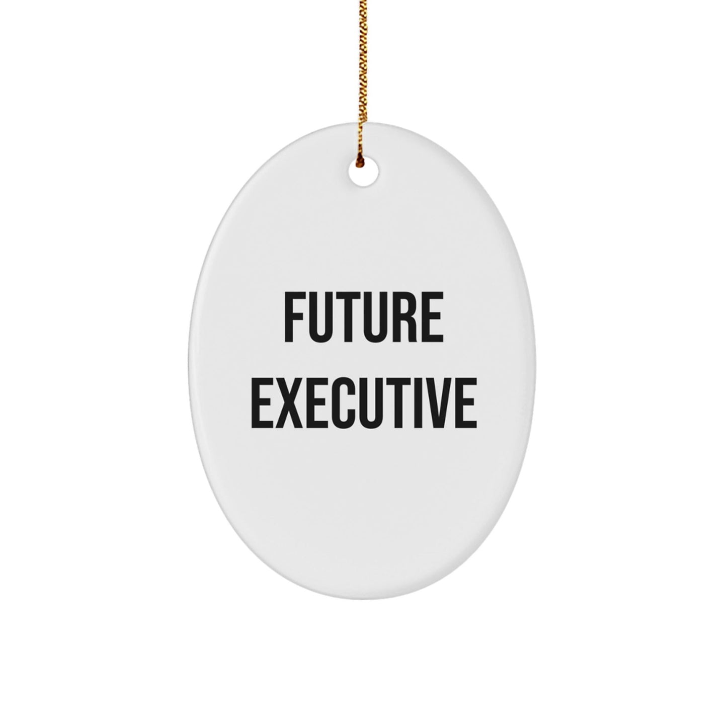 Funny Future Executive Oval Ornament Gifts from Men to Executive Friends, Christmas Unique Gifts, Oval Shaped Ornament for Office Desk - The Buy Boom