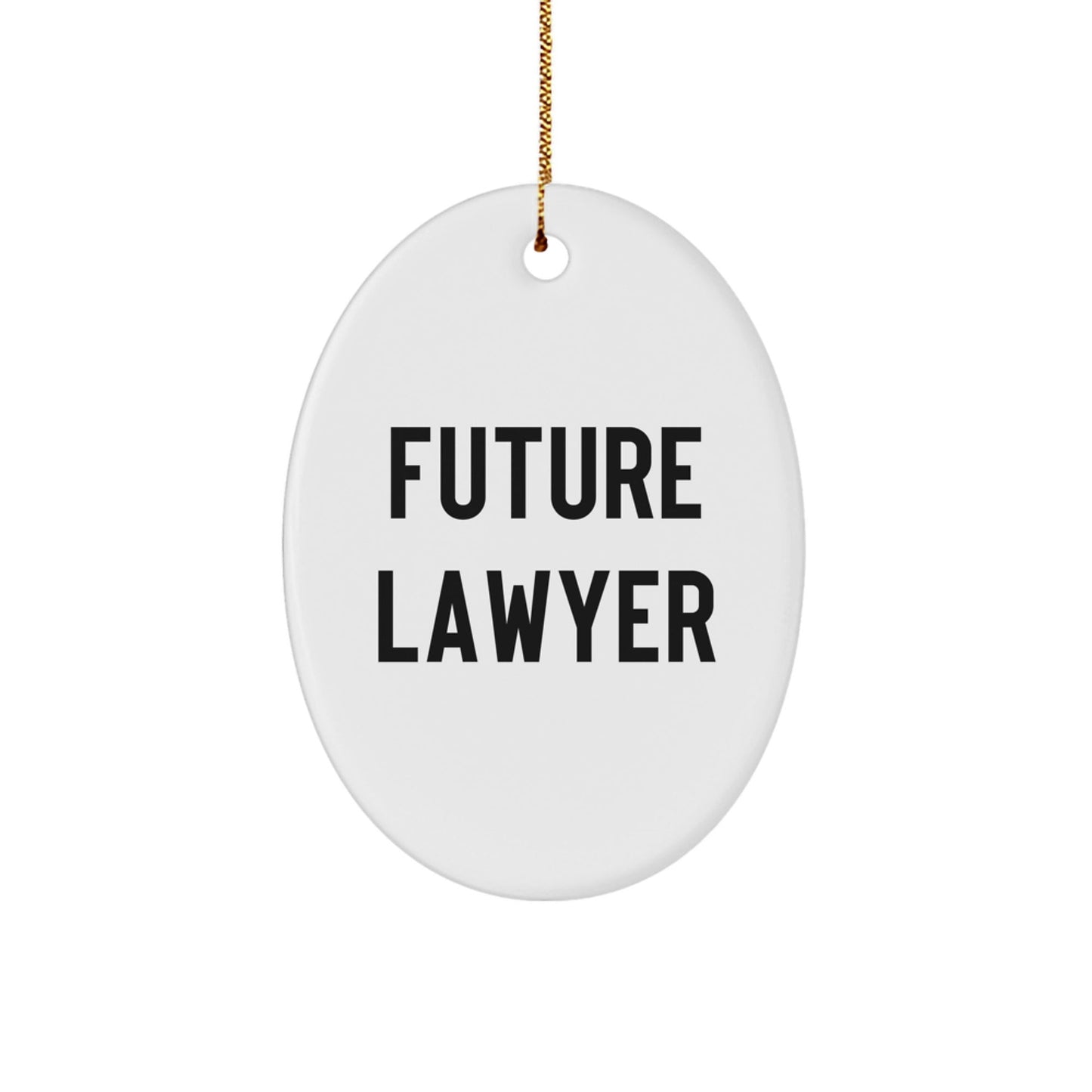 Funny Future Lawyer Christmas Oval Ornament Gifts from Family to Friends - The Buy Boom