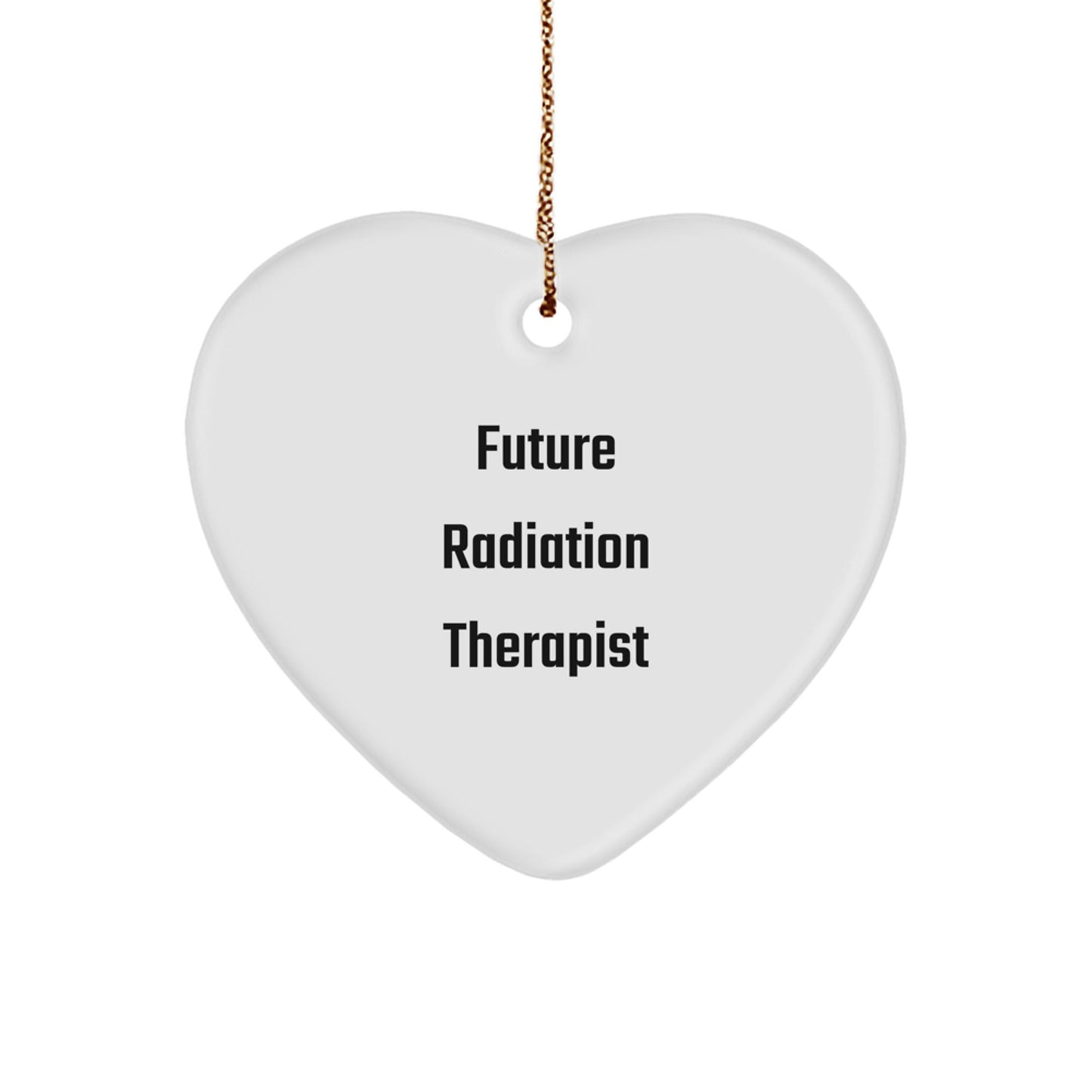 Funny Future Radiation Therapist Gifts from Men, Heart Ornament for Radiation Therapist Friends - Christmas Unique Gifts - The Buy Boom