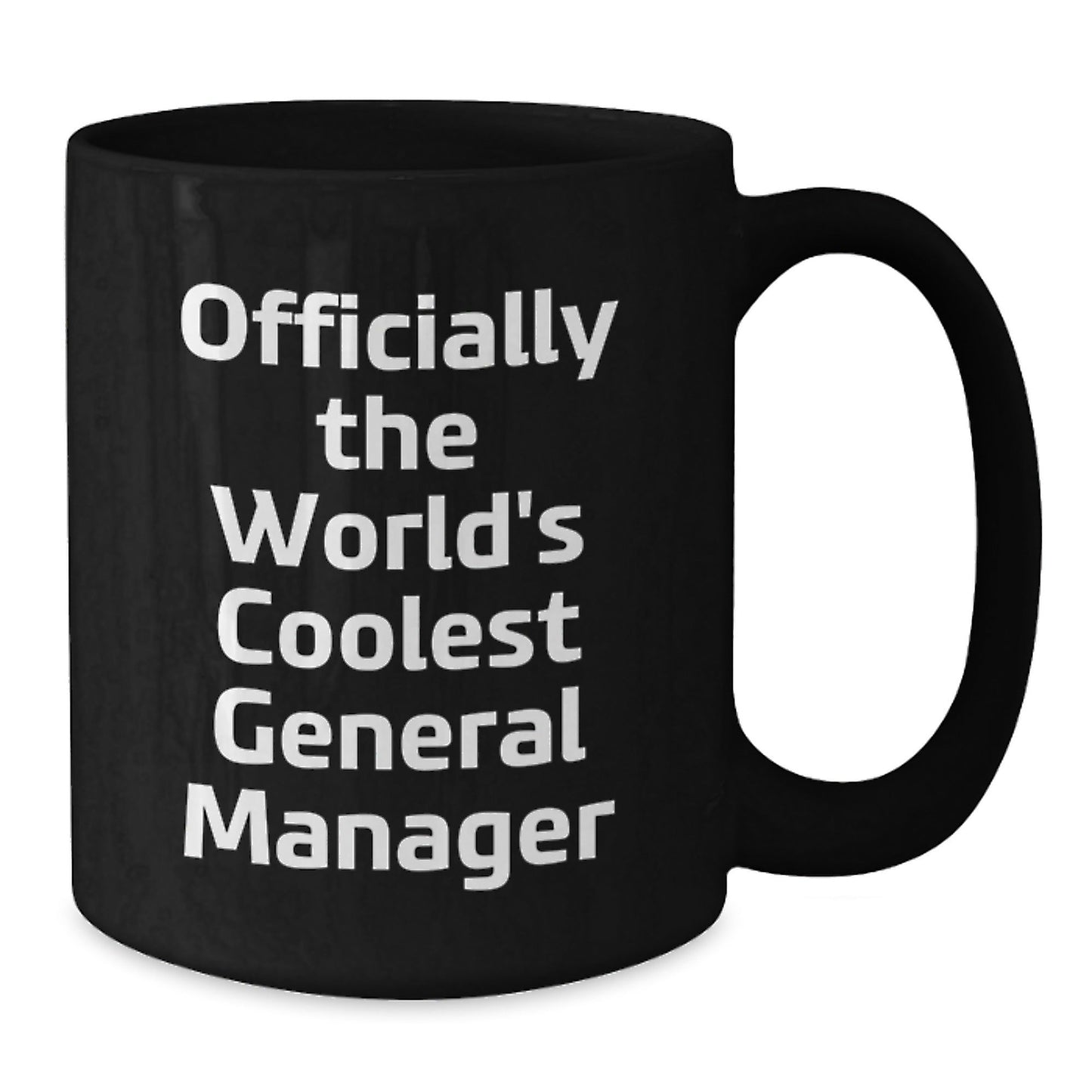 Funny General Manager Gifts from Men, Unique Black Coffee Mugs for Christmas Unique Gifts for General Manager, 'Officially The World's Coolest General Manager' - The Buy Boom