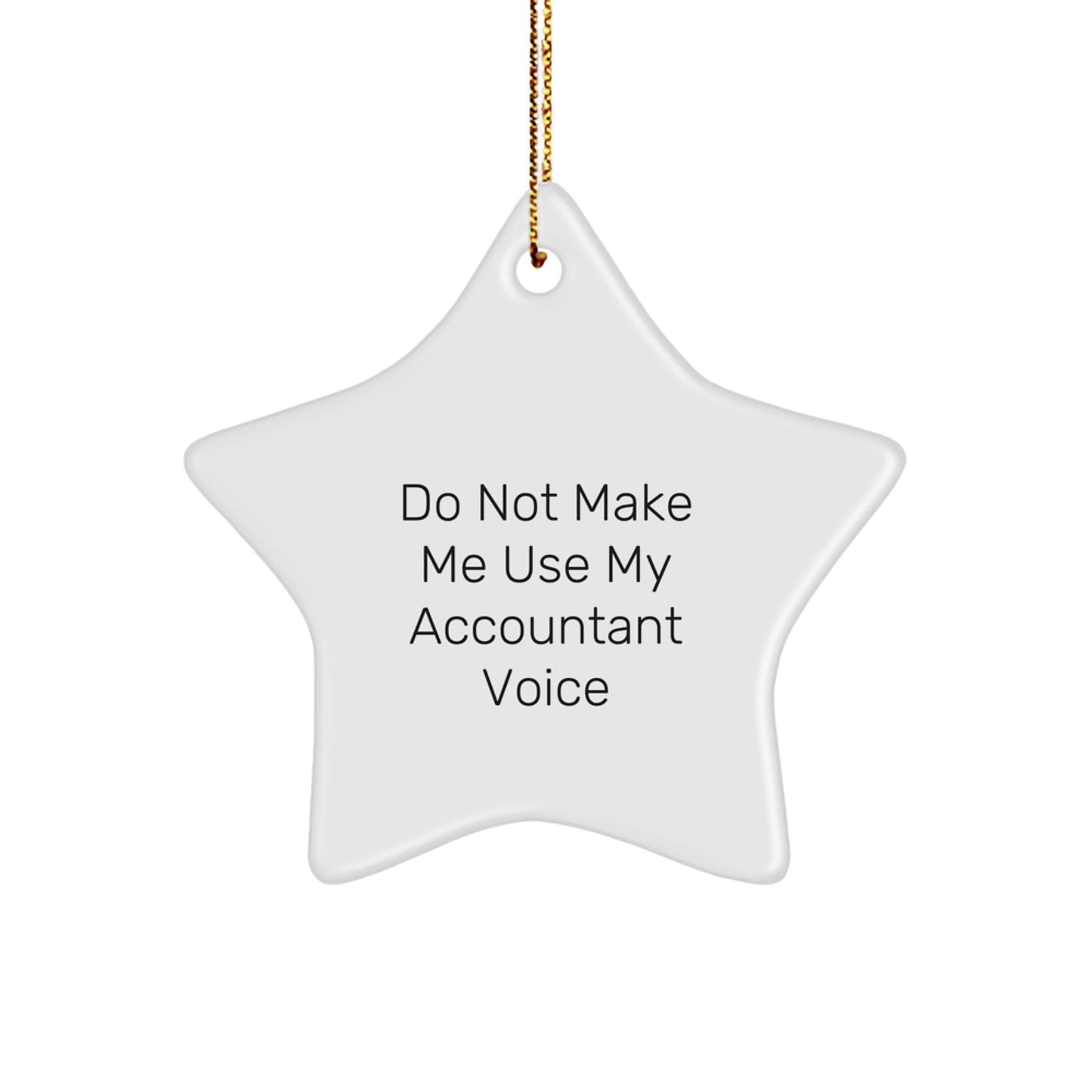 Funny Gift for Accountant Friends and Family, Star Ornament, Christmas Unique Presents from Men, Women, Coworkers, Family - The Buy Boom