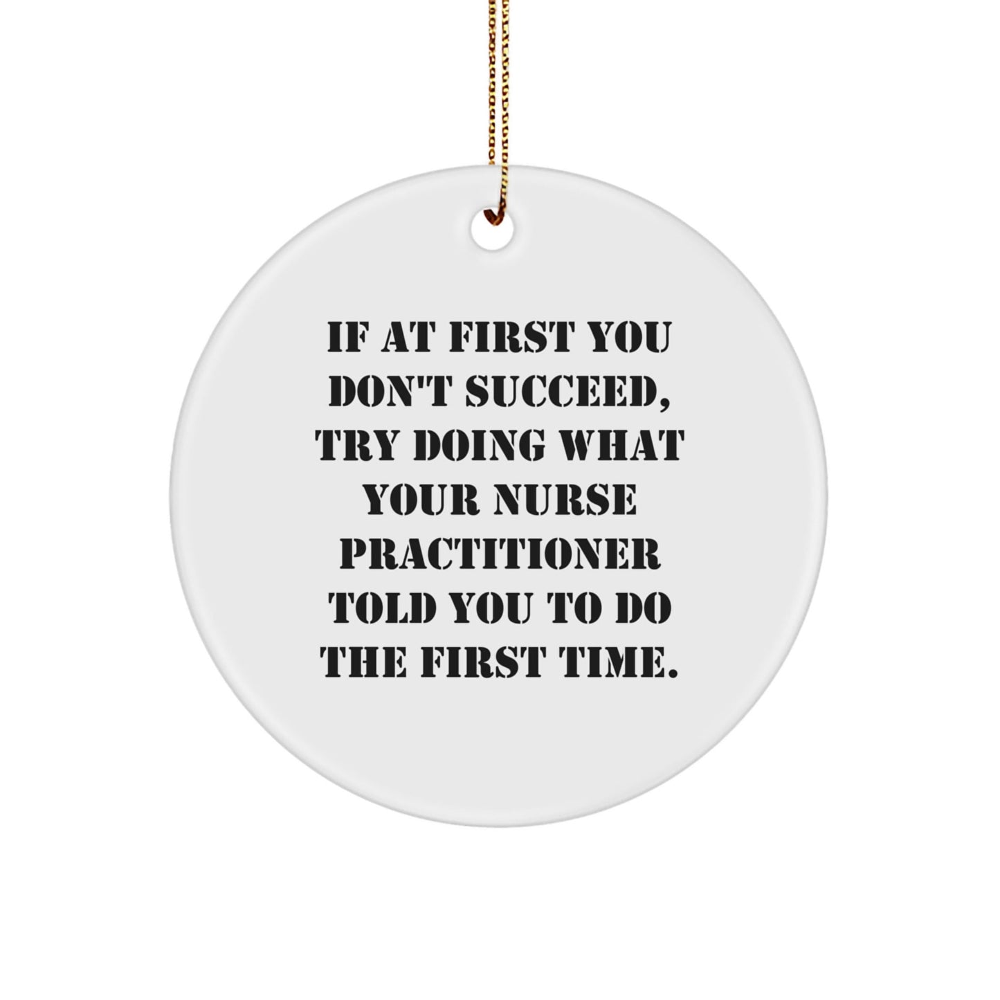 Funny Gifts from Men to Nurse Practitioner - Nurse Practitioner Care Circle Ornament for Christmas Decorations, Inspirational Quote - The Buy Boom