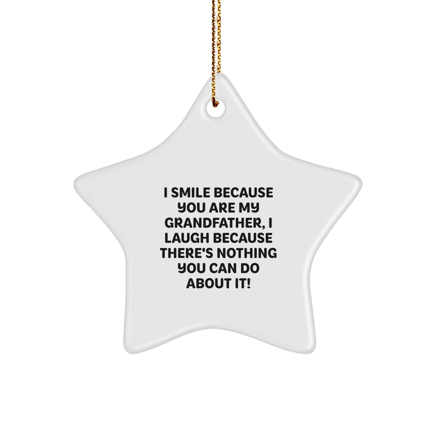 Funny Grandfather Gifts from Men to Grandfather, Star Ornament Decorations for Grandfather, Christmas Unique Gifts for Grandfather - The Buy Boom