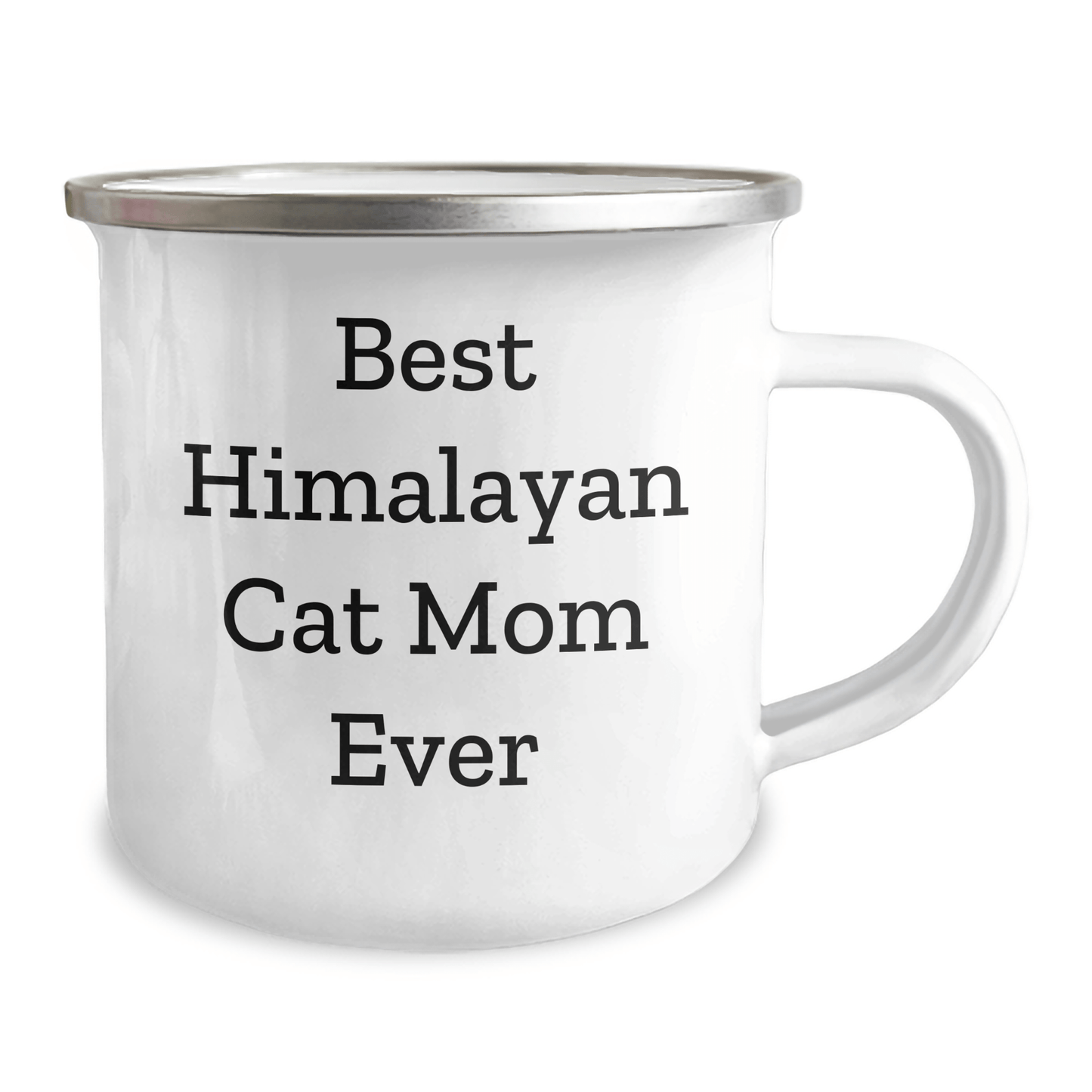 Funny Himalayan Cat Mom Gifts from Dad for Best Dad on Father's Day - 12 oz Stainless Steel Camping Mug - The Buy Boom