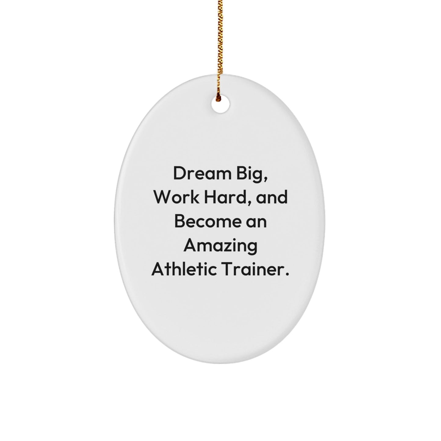 Funny Inspirational Gifts from Family to Amazing Athletic Trainers - Oval Ornament for Christmas Unique Gifts - The Buy Boom