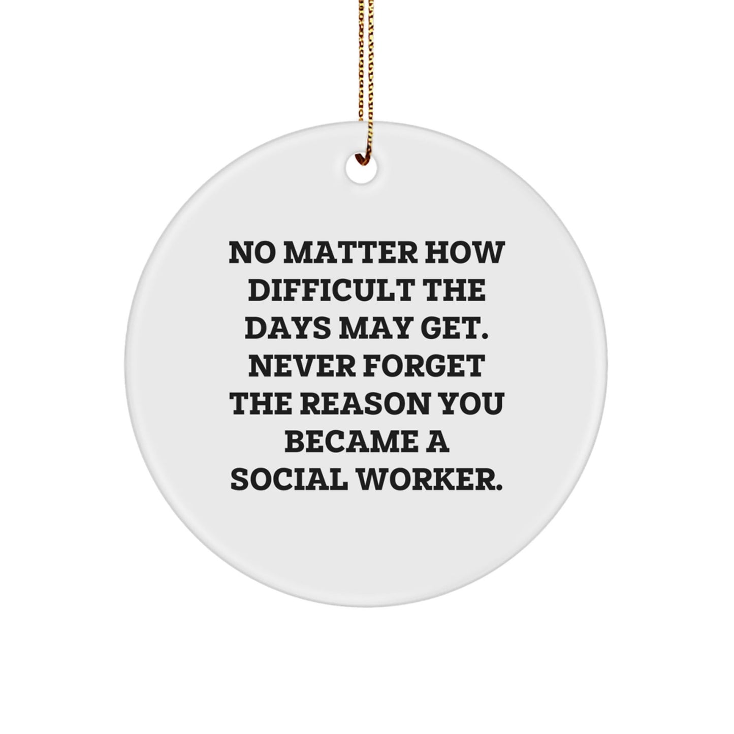 Funny Inspirational Social Worker Gifts for Men Women from Friends Family Christmas Unique Ornaments - The Buy Boom