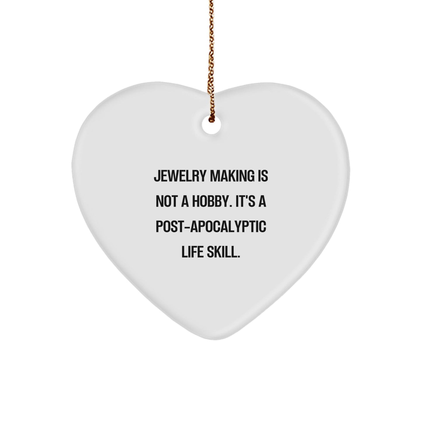 Funny Jewelry Making Gifts for Men Women Friends Family Christmas Unique Heart Ornament - The Buy Boom